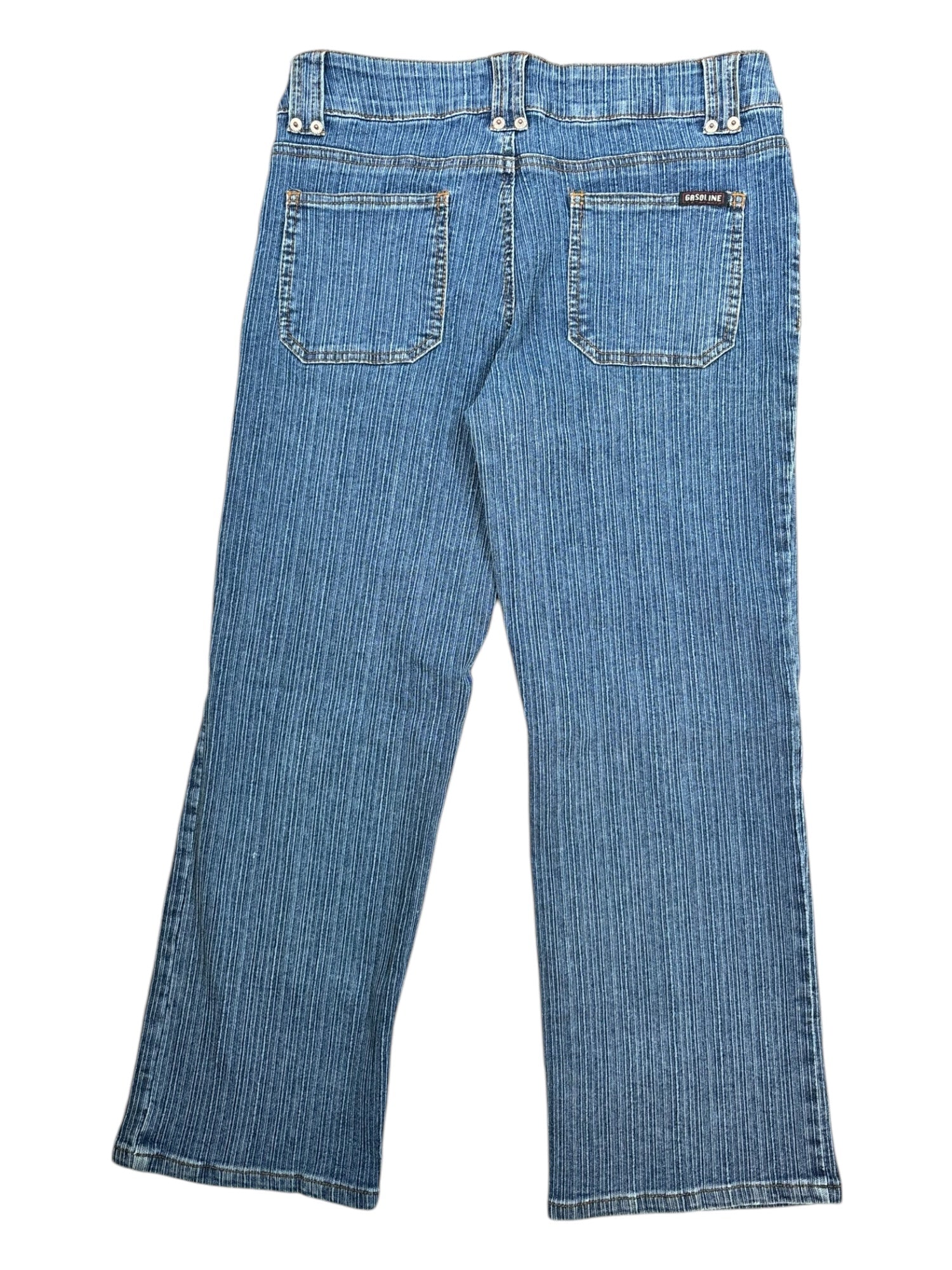 (29) Gasoline Ribbed Capris