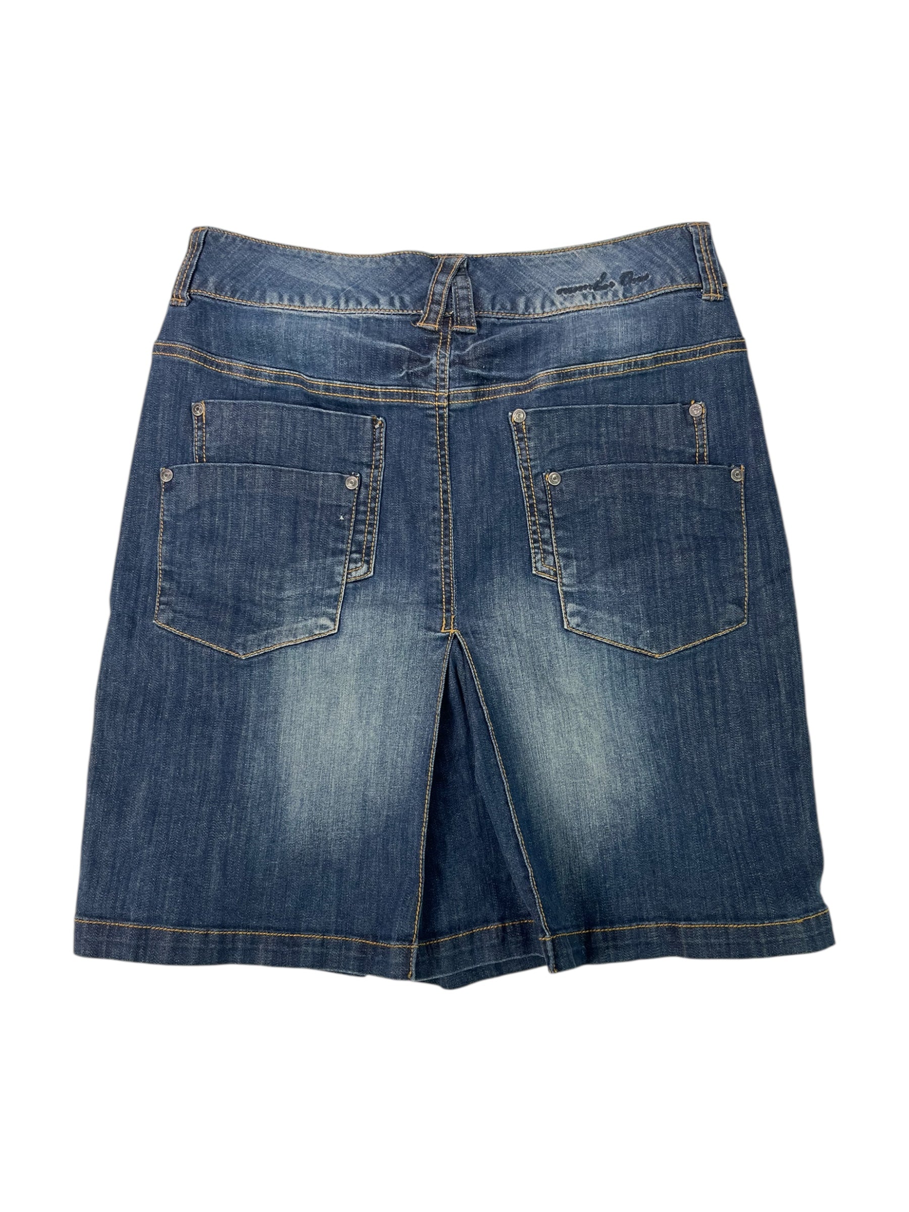 (32) Number One Denim Pleated Skirt