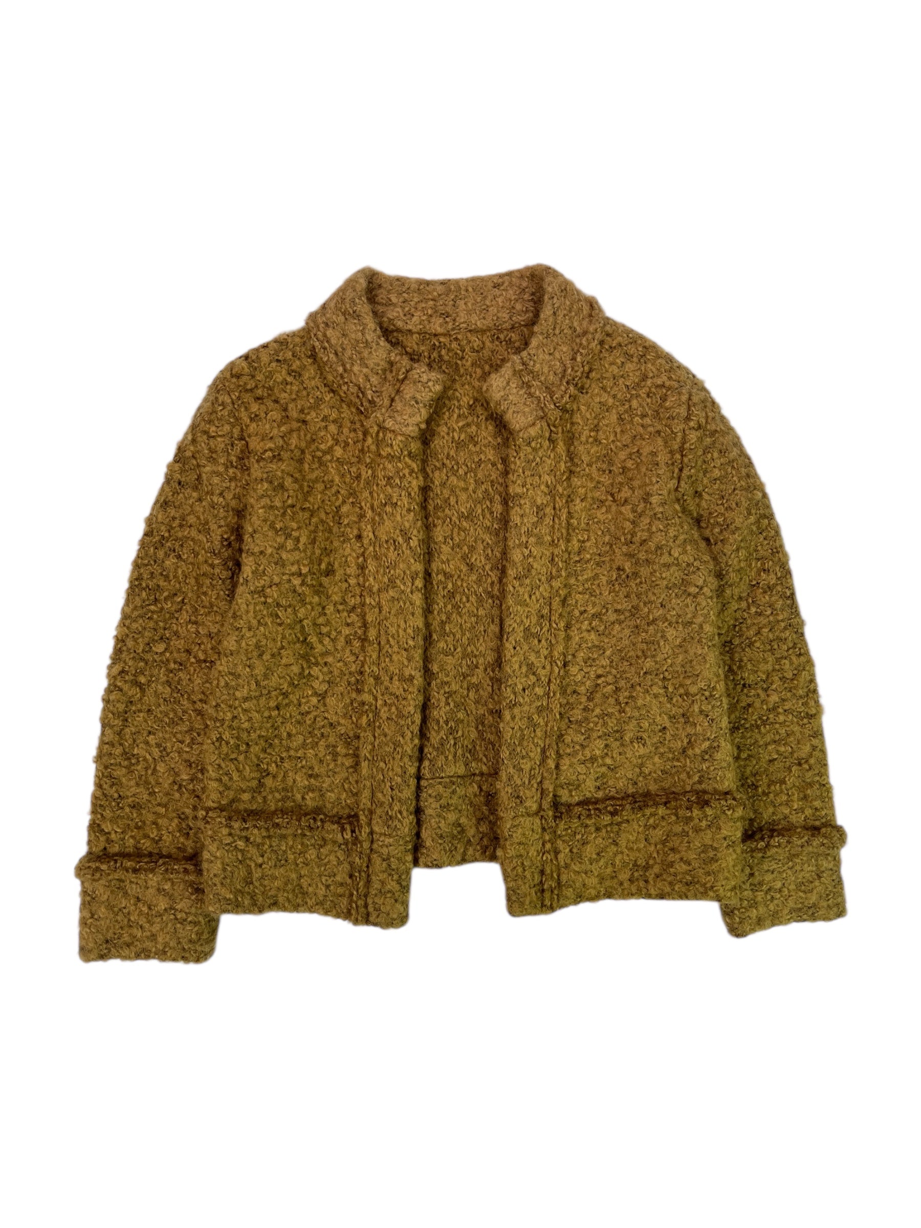 (S) Boucle Knit Cardigan