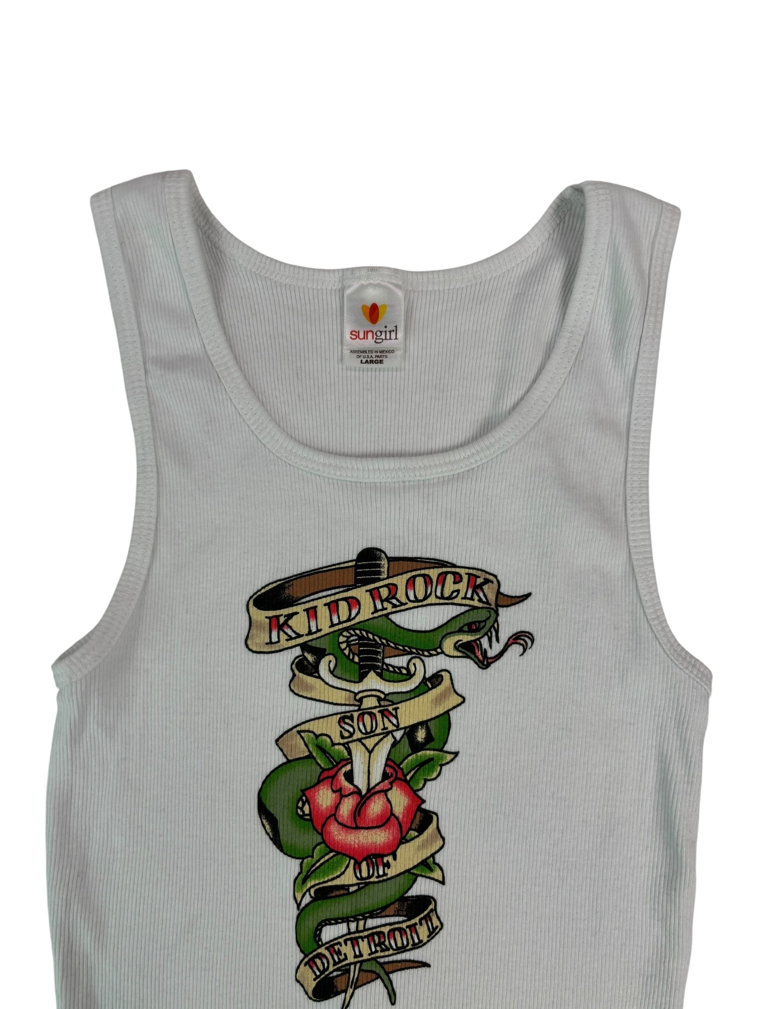 (S) Kid Rock Son of Detroit White Tank