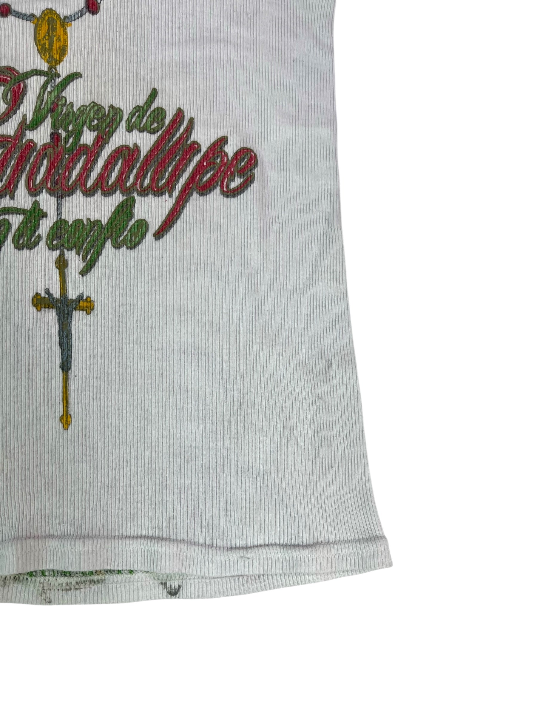 (L) Virgin Mary Ribbed Tank Top