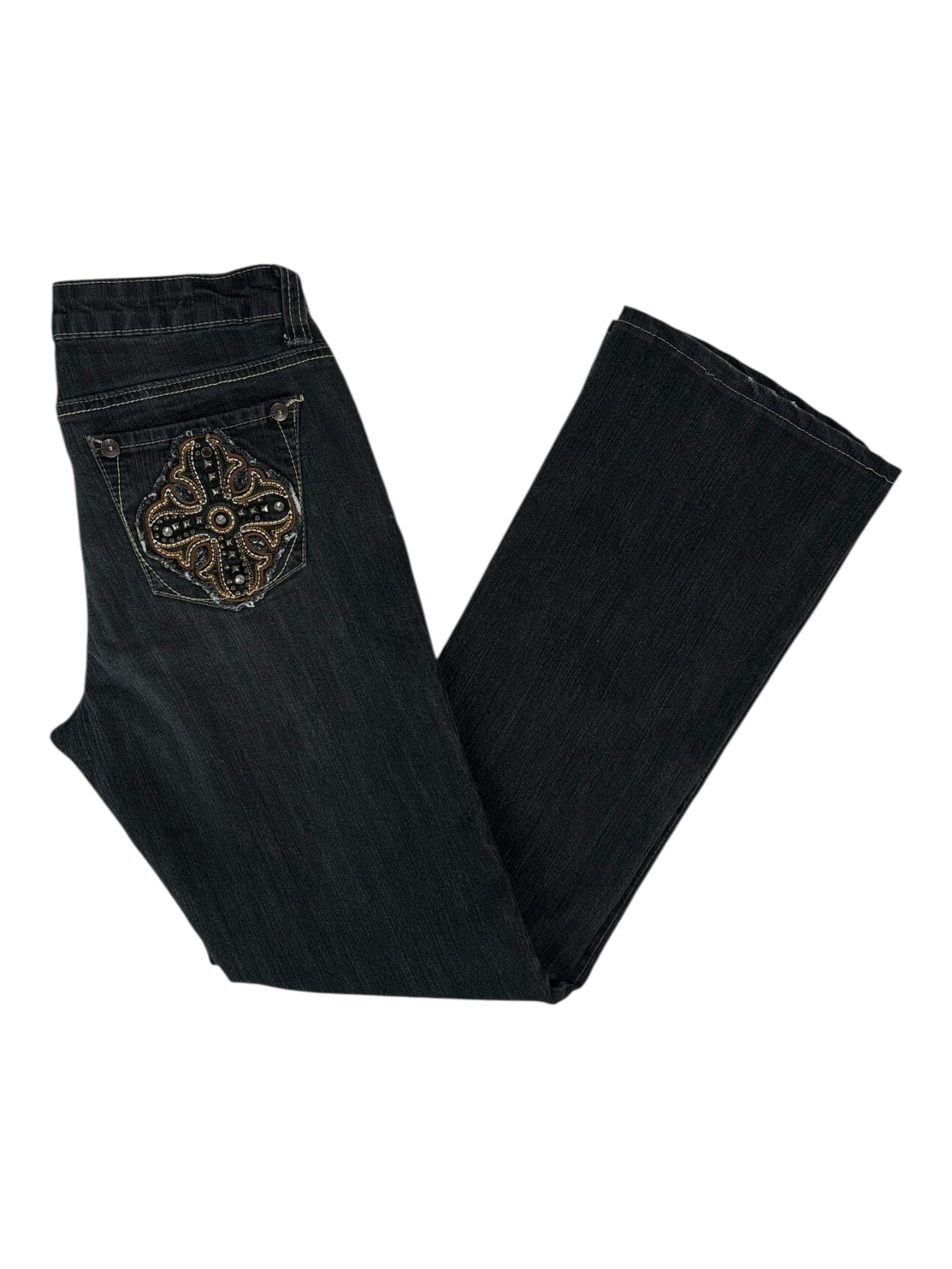 (28) Southpole Black Bootcut Jeans