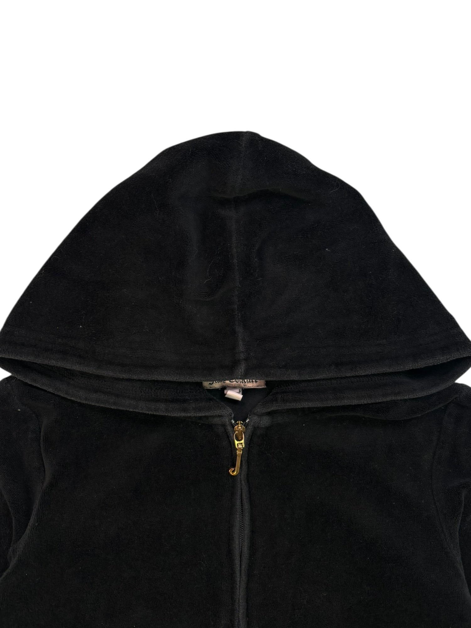 (XS) Juicy Couture Embellished Velour Zip-up Hoodie