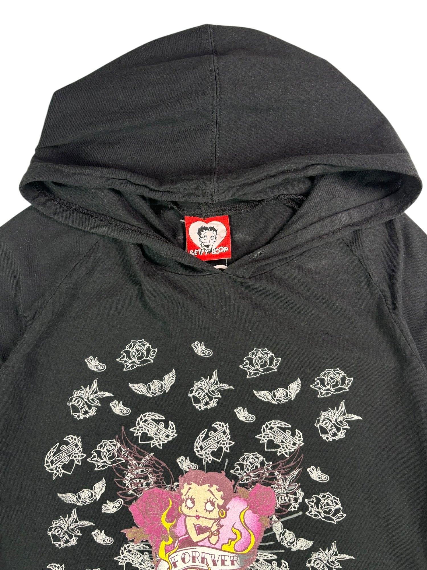 (M) Betty Boop Hooded Long Sleeve