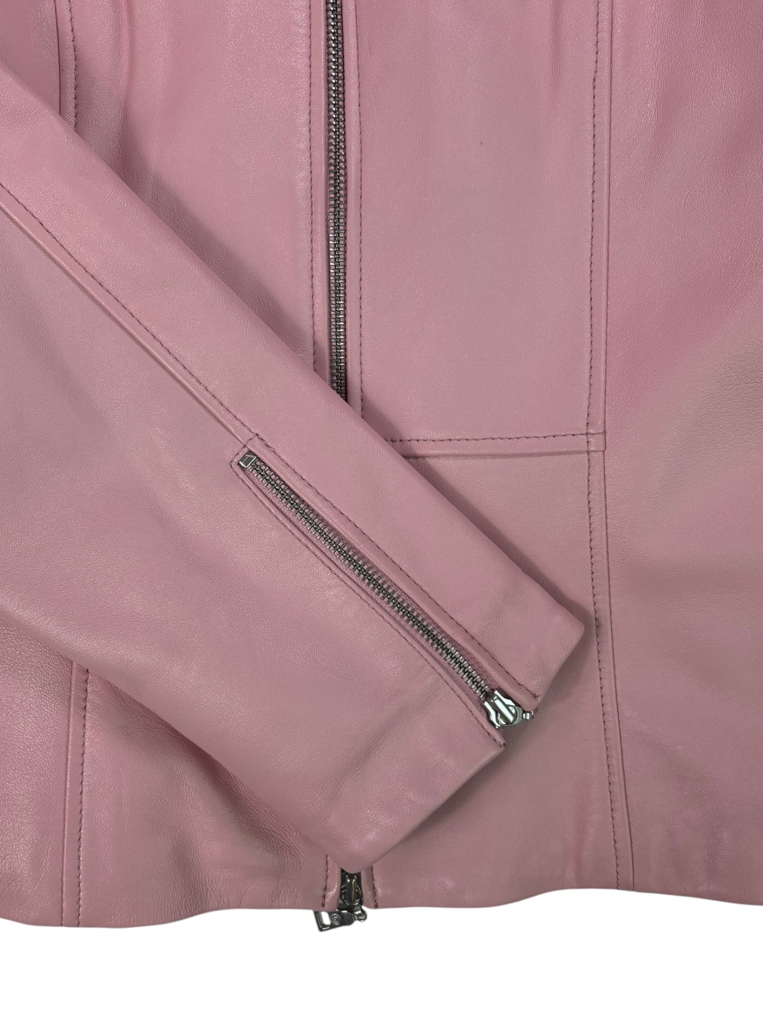 (M) Pink Leather Danier Jacket
