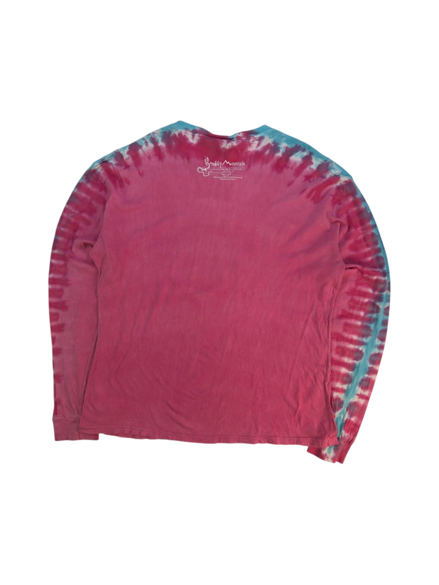 (XL) Tie-dye Harley Davidson Long Sleeve