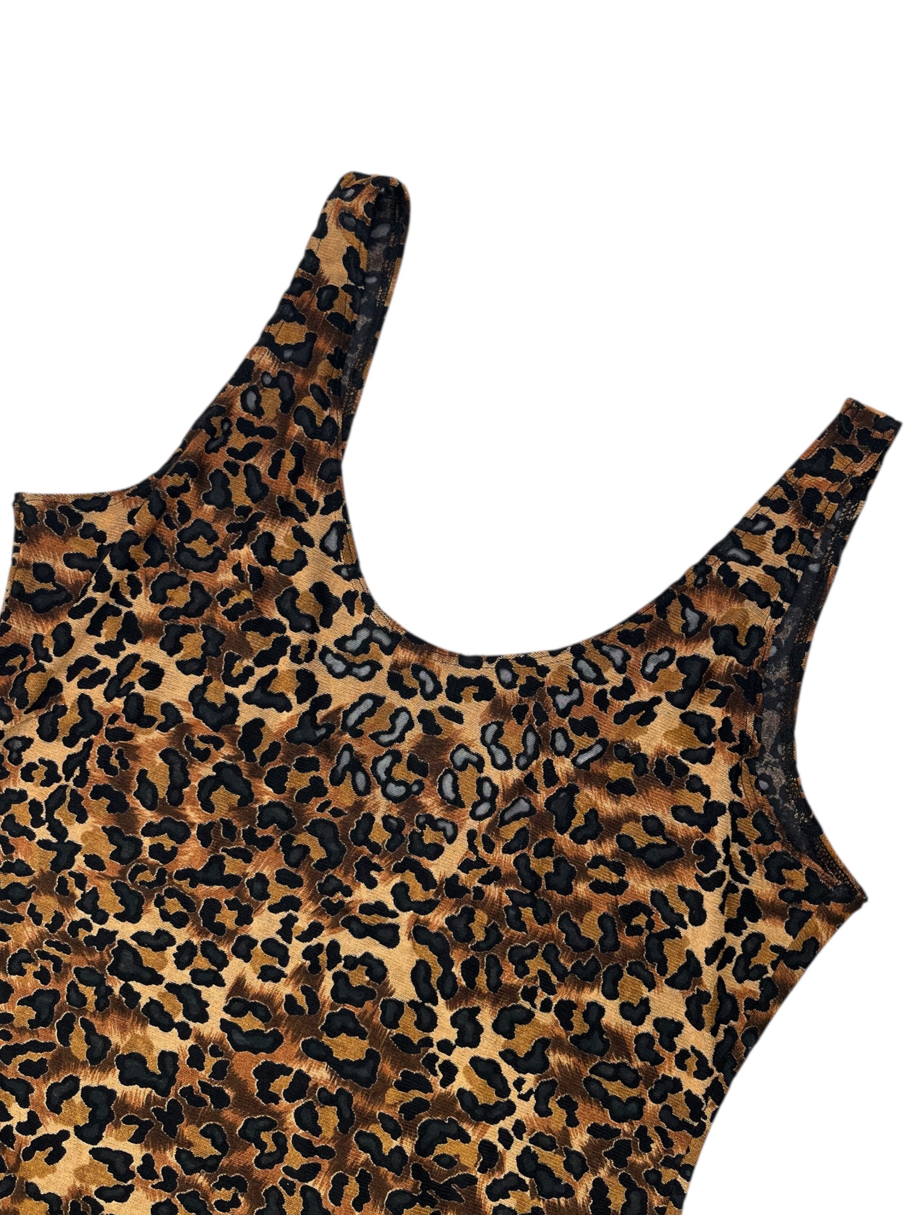 (M) Romantic Dreams Cheetah Sheer Dress