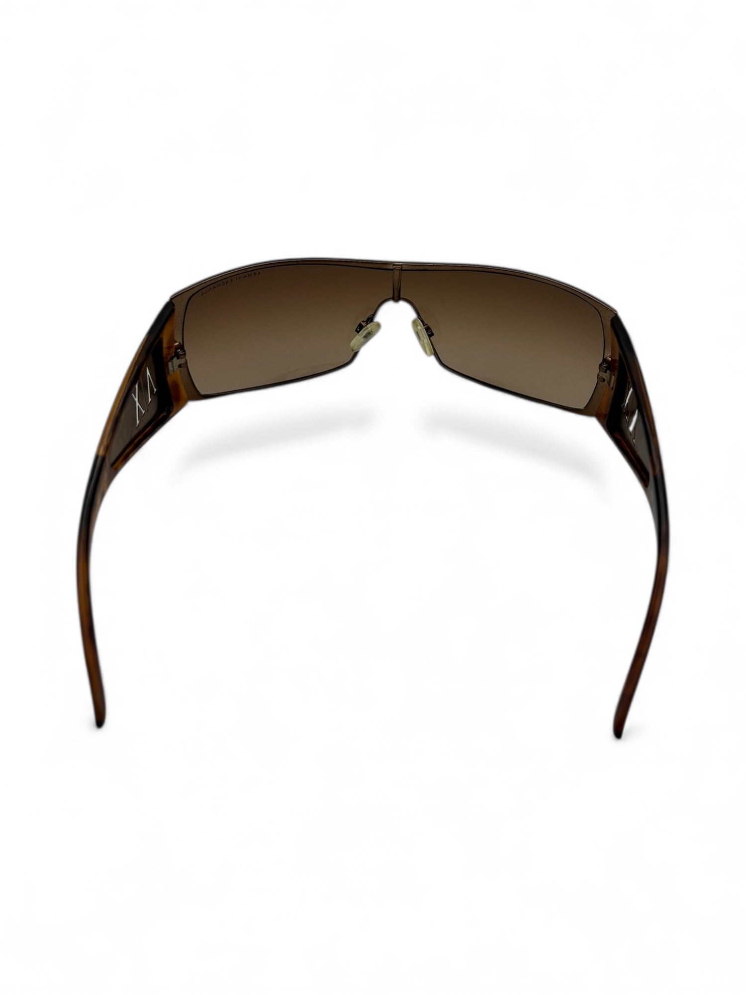 (O/S) Brown Armani Exchange Shield Style Sunglasses