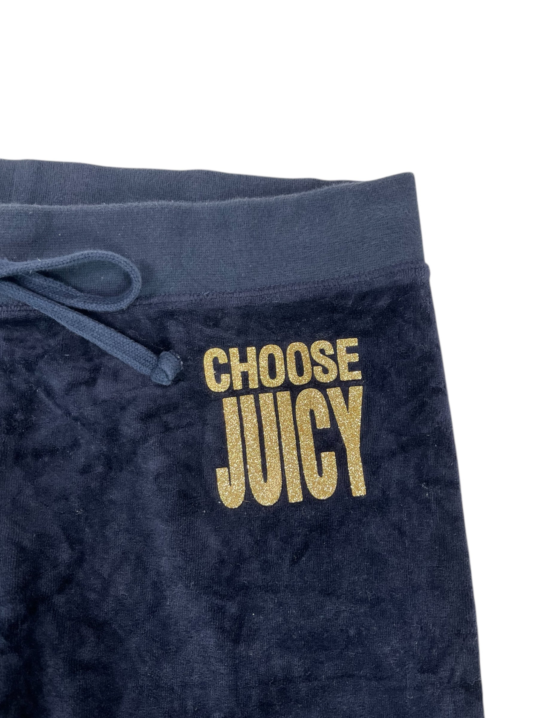 (L) Choose Juicy Navy Juicy Couture Velour Sweatpants