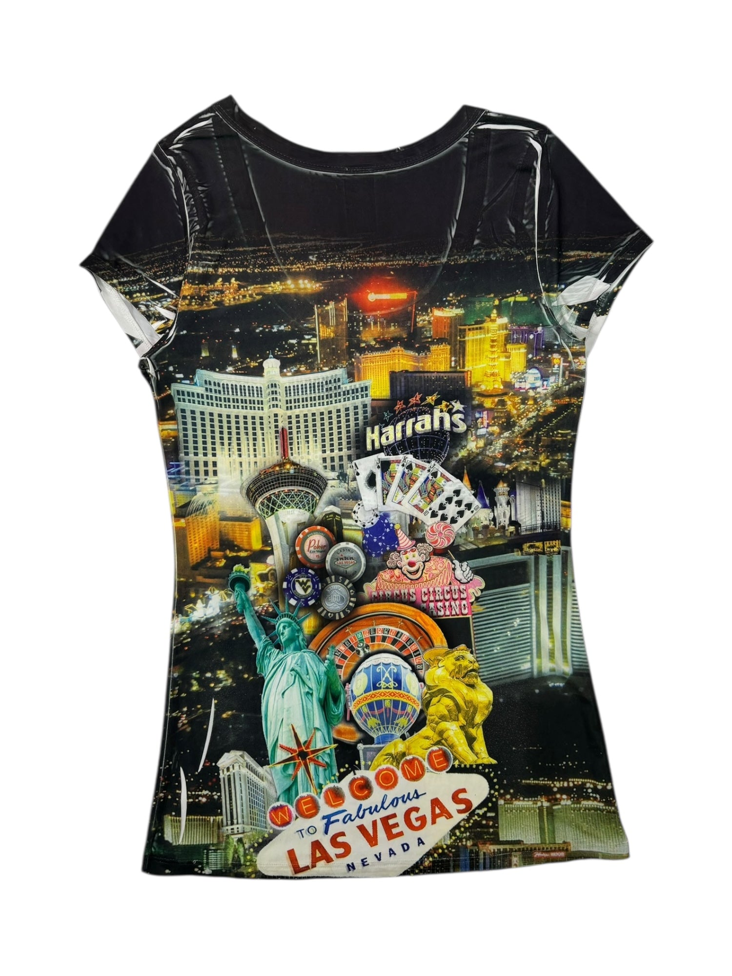 (M) Las Vegas 'Harrahs' Embellished Tee