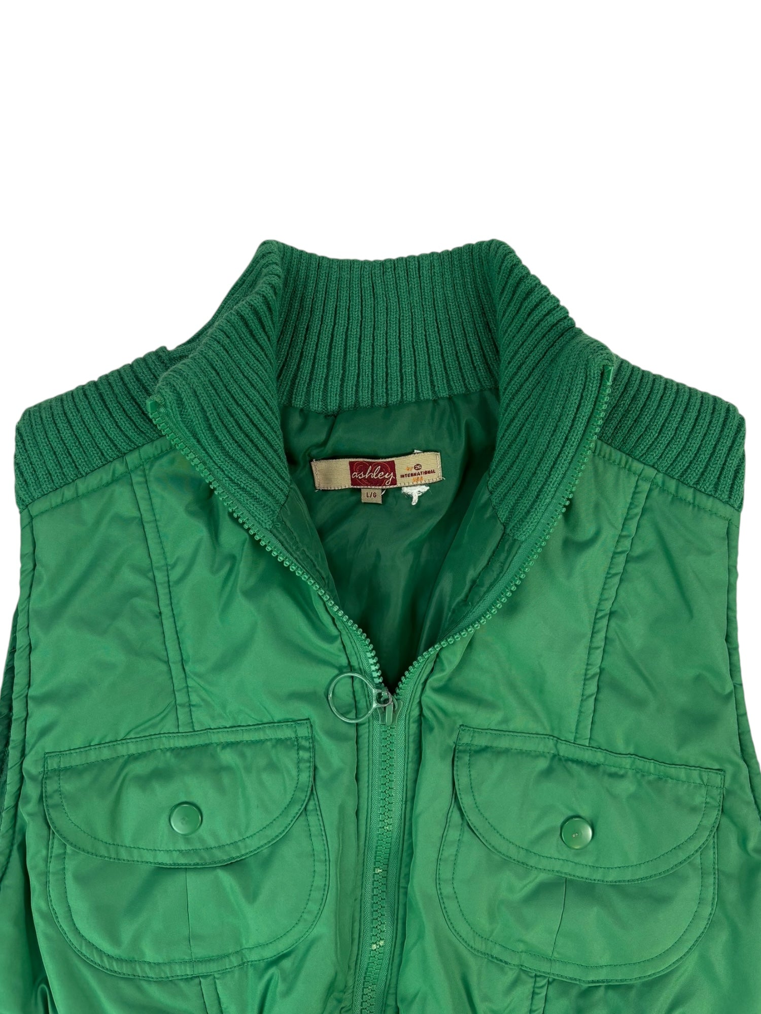 (M) Ashley Green Puffer Vest