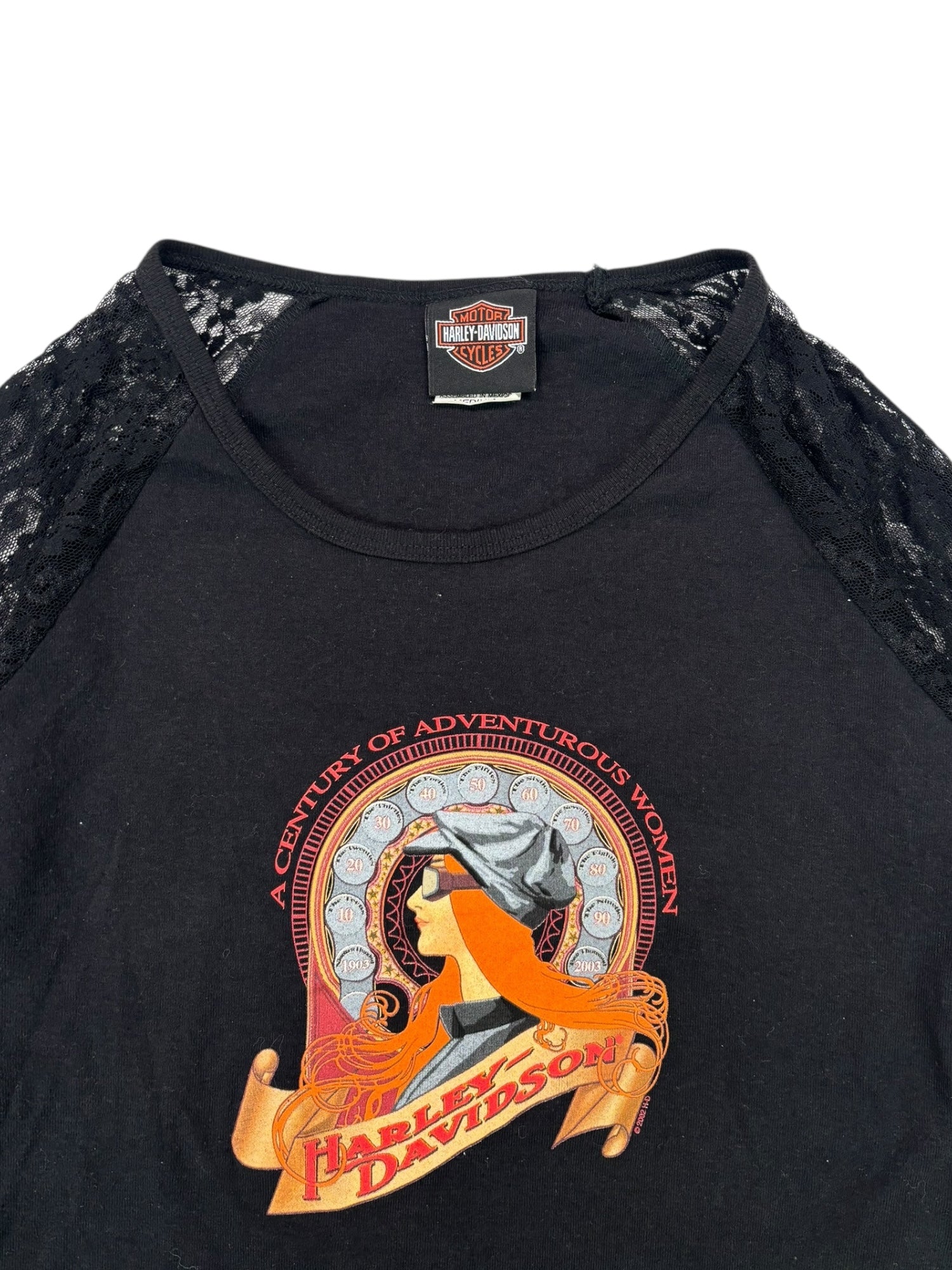 (M) Harley Davidson Lace Long Sleeve