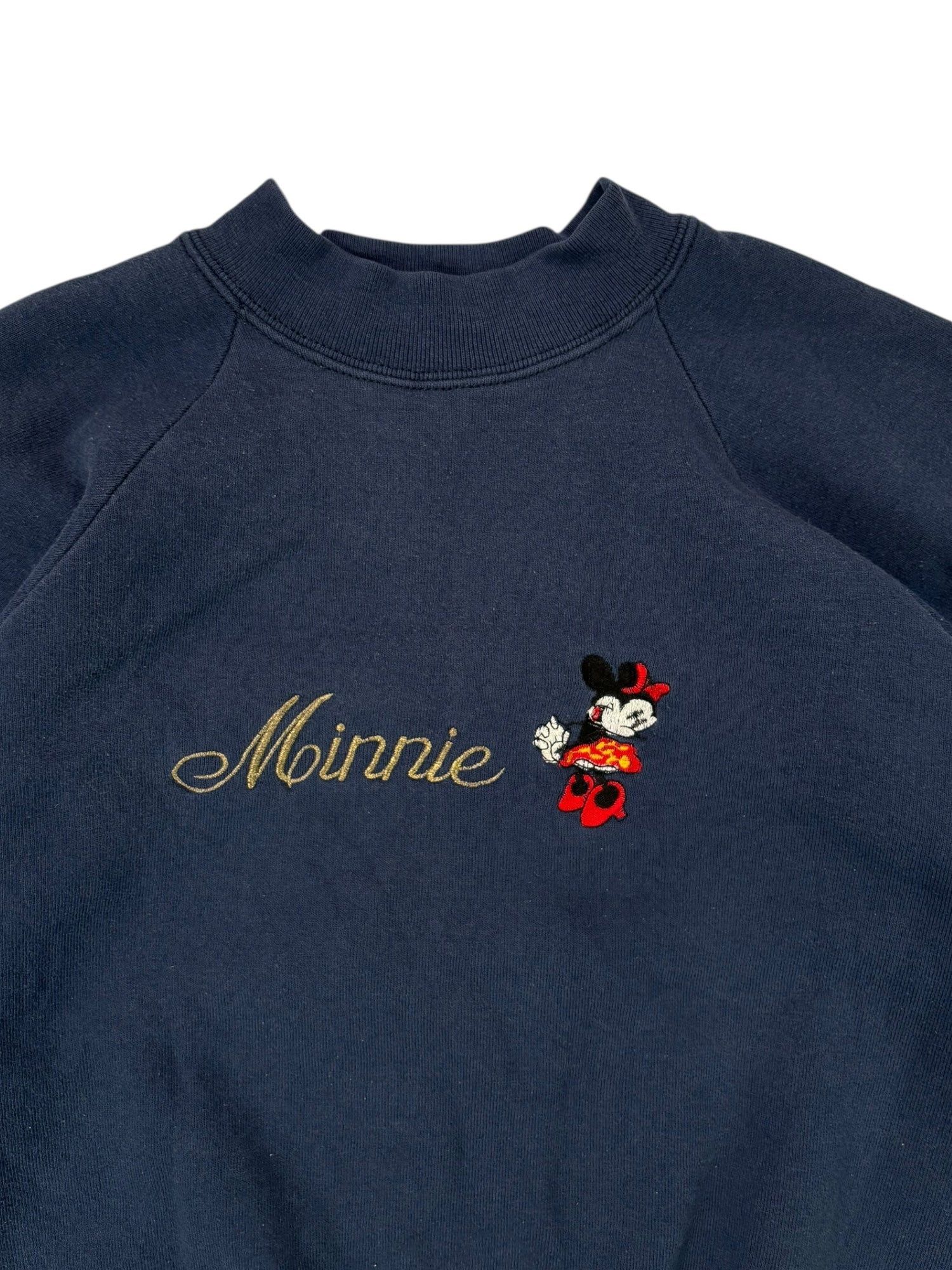 (L/XL)Vintage Minnie Mouse Embroidered Crewneck