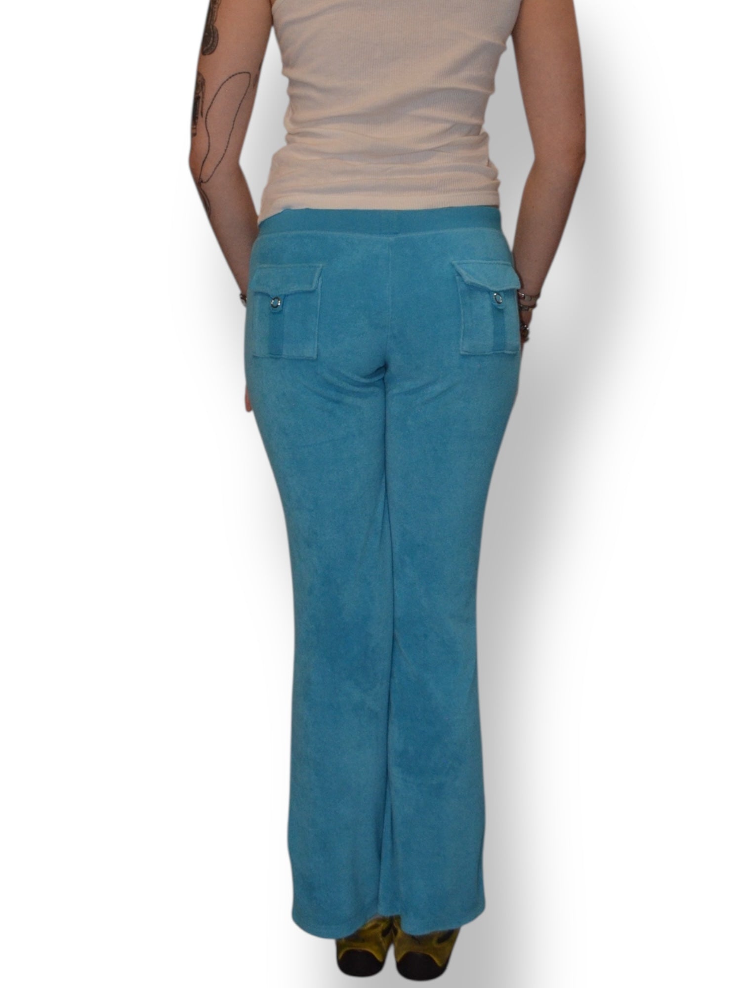 (M) Blue Terry Cloth Juicy Pants