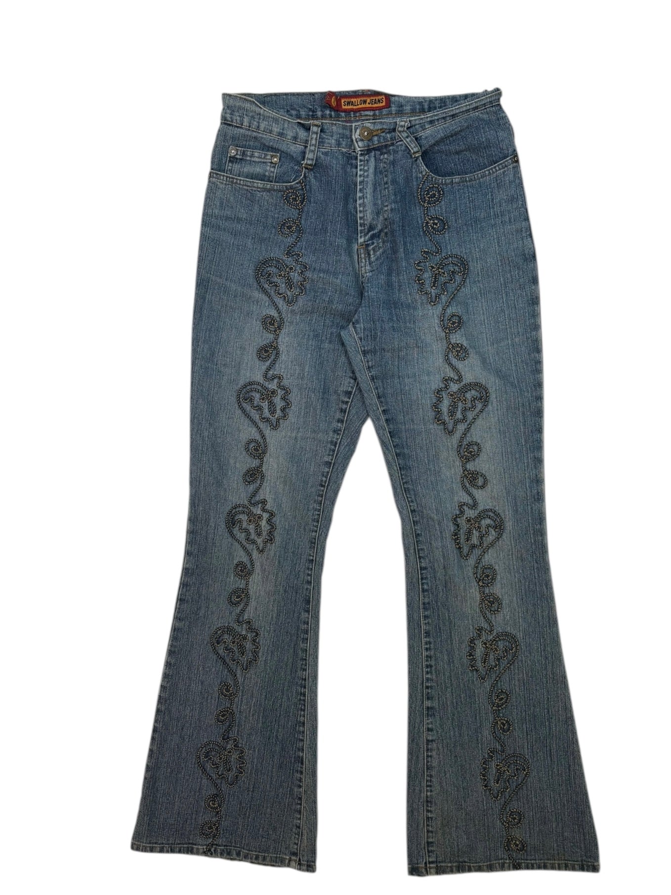 (28) Swallow Jeans Embroidered Detail