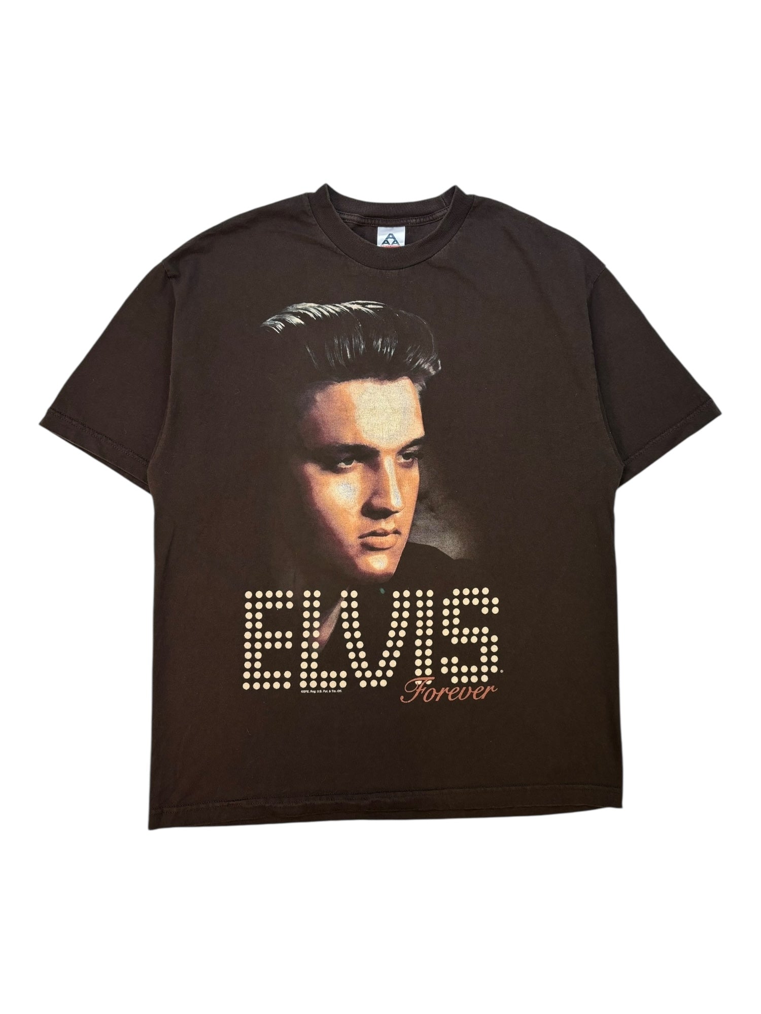 (XL) Brown 'Elvis Forever' Graphic Tee