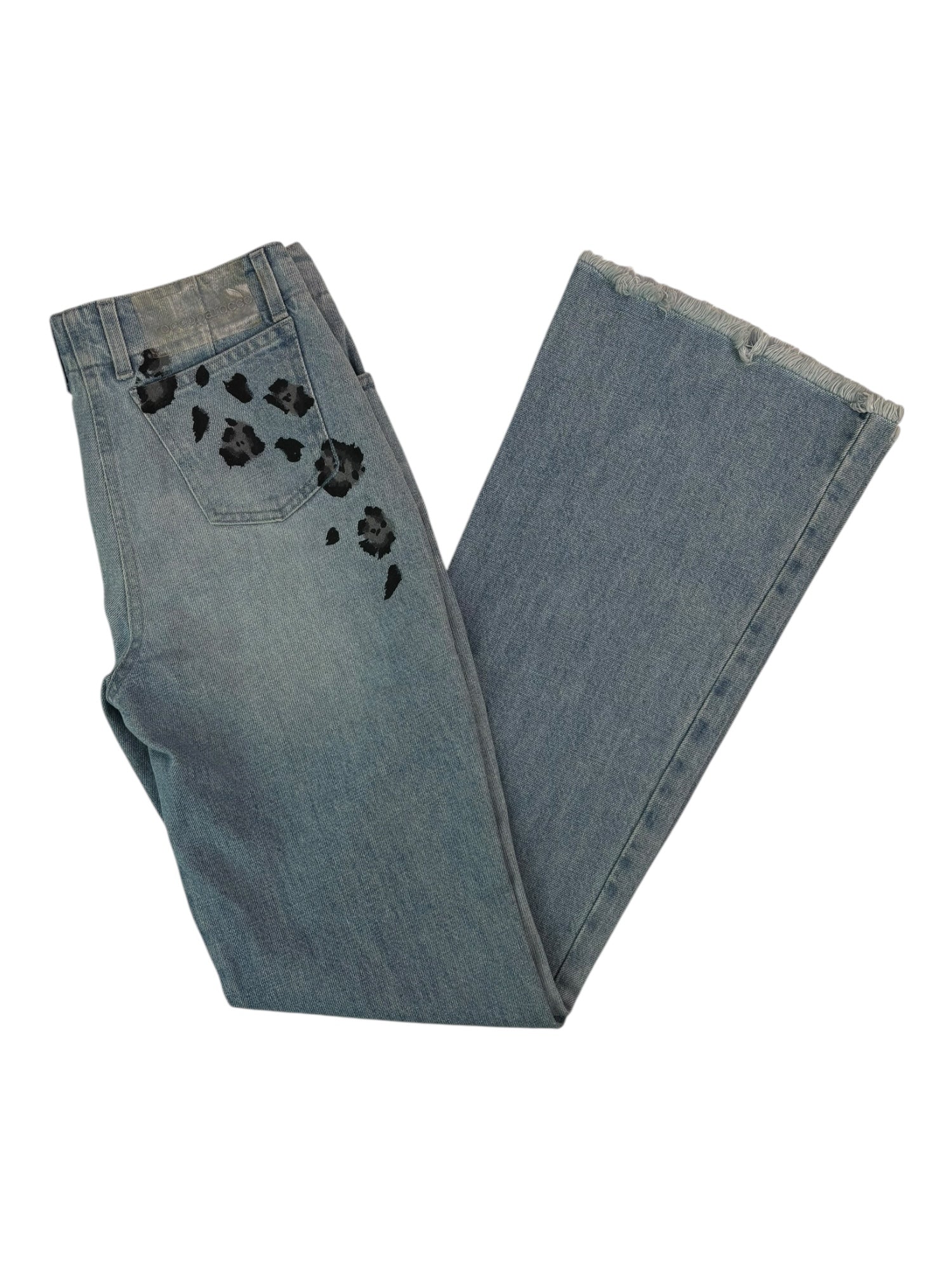 (28) RoccoBarocco Chetah Detailed Jeans