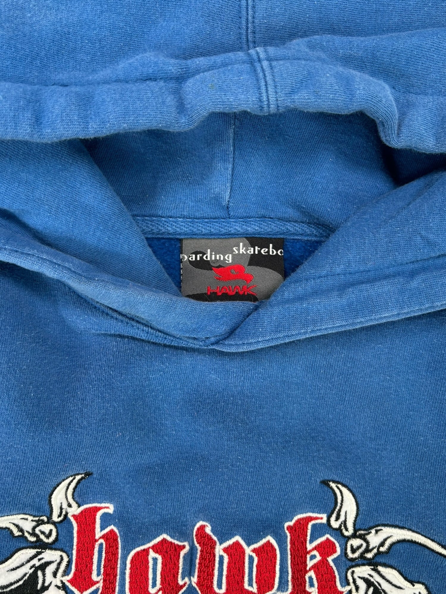 (L) Hawk Skateboarding Blue Hoodie