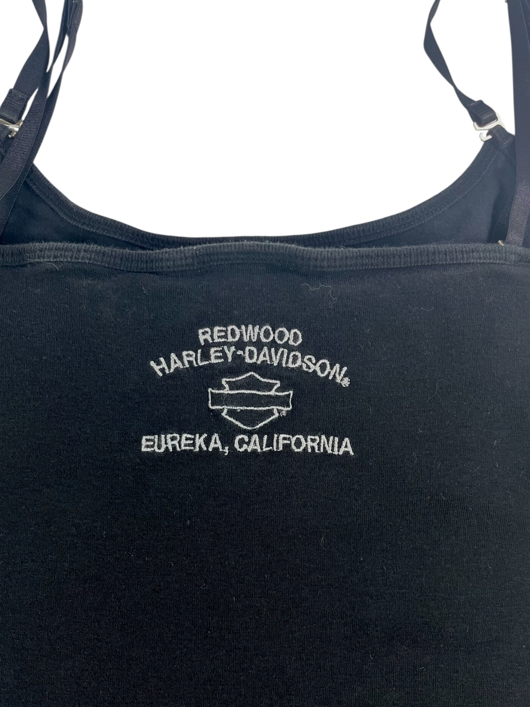 (M/L) Black Harley Davidson Tank with Built in Support