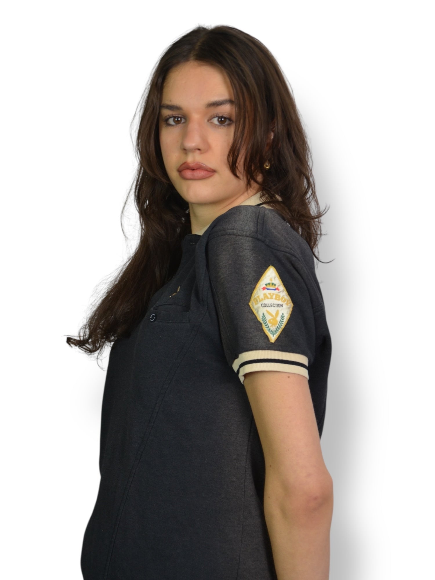 (M) Black Playboy Polo Tee