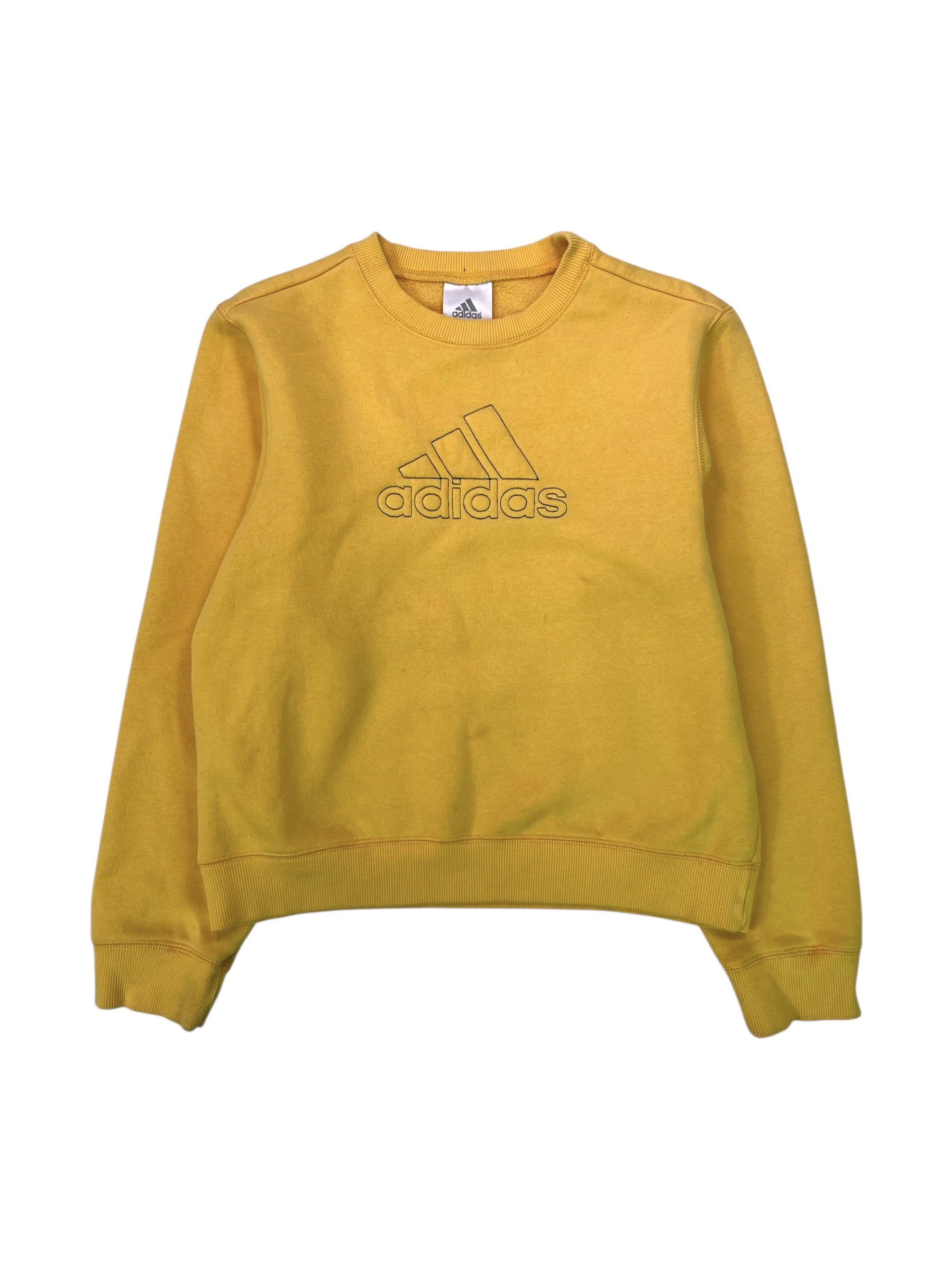 (S) Adidas Yellow Crewneck