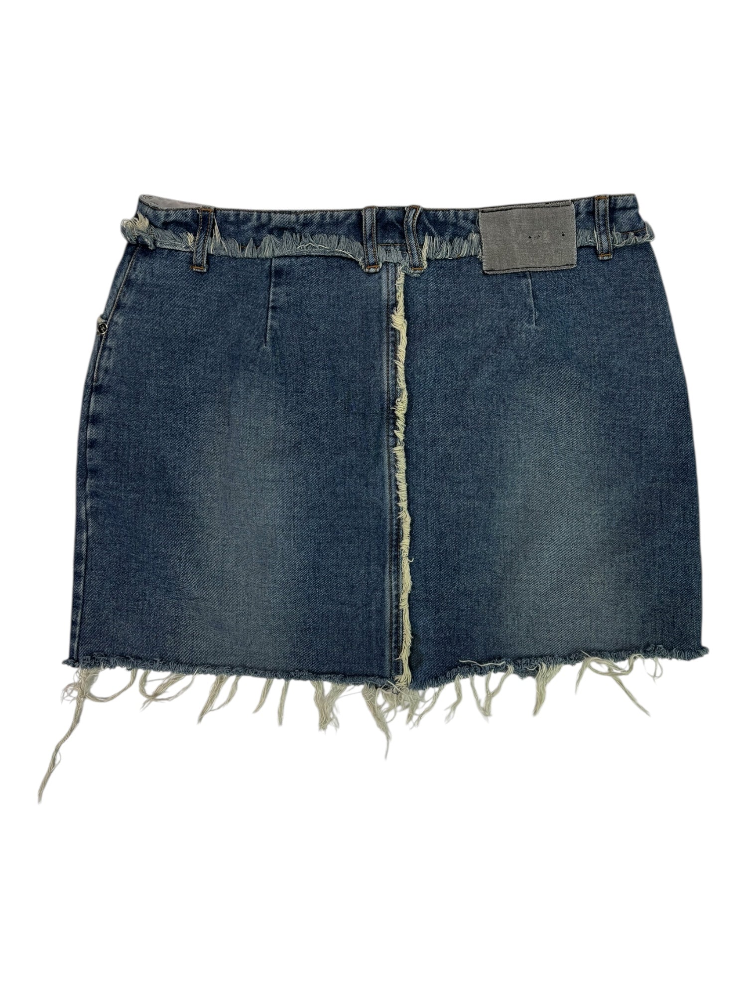 (XL) DKE Jeans Denim Mini Skirt