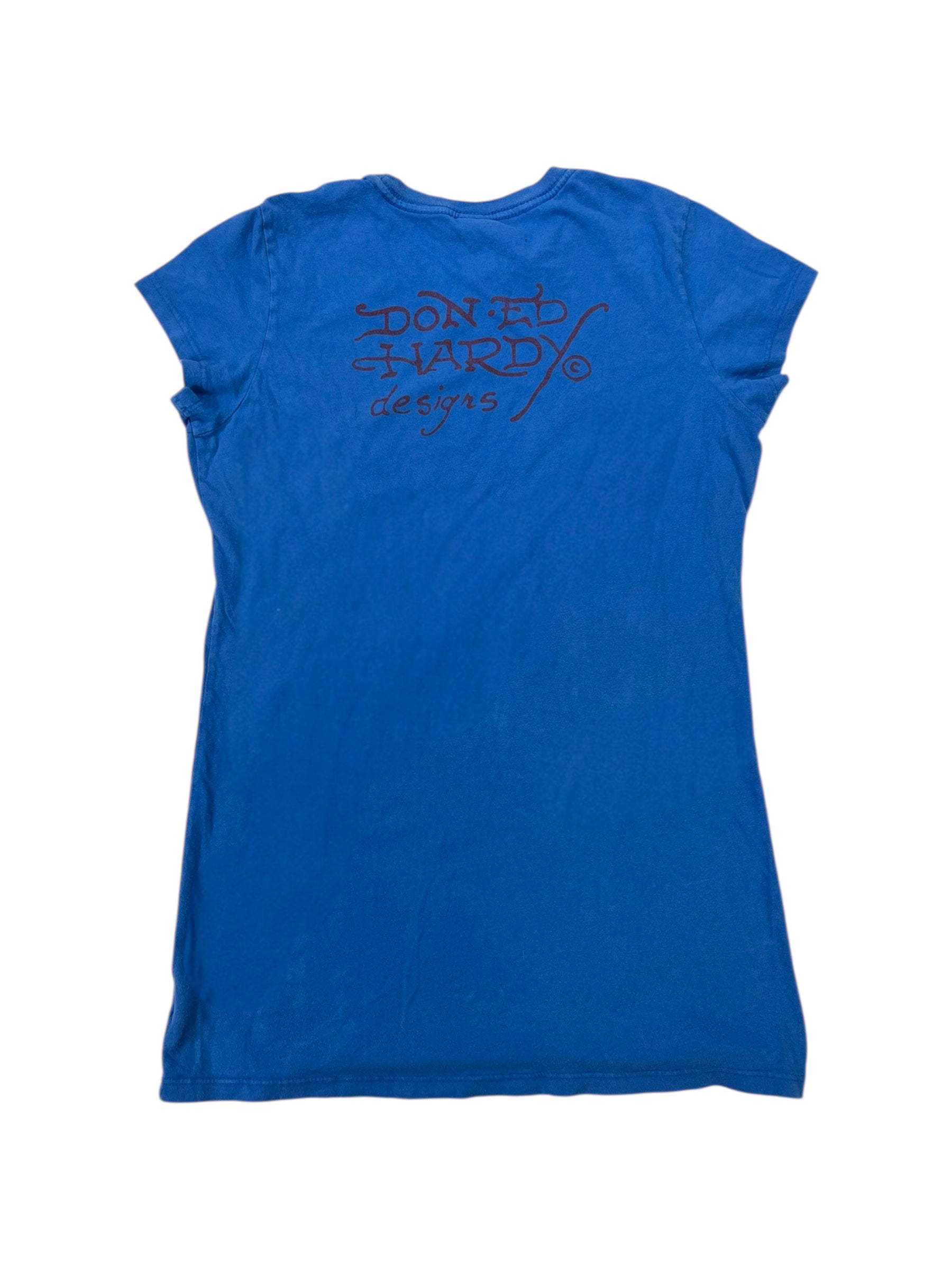 (M) Blue Ed Hardy Graphic Tee