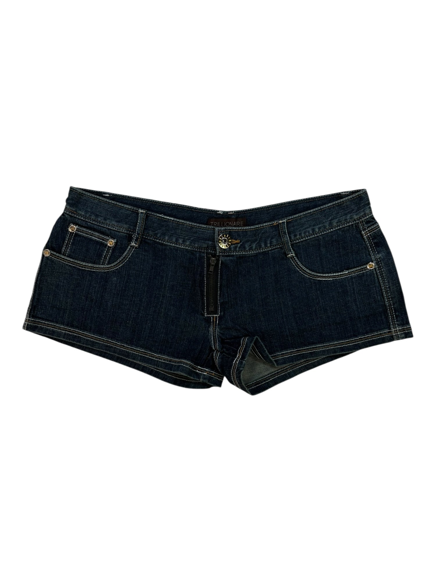 (32) Trillionaire Denim Micro Shorts