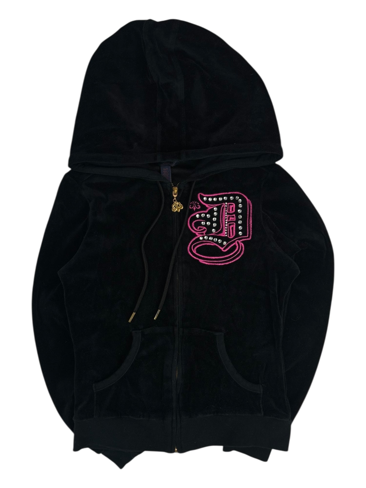 (S) Dereon Black Velour Hoodie