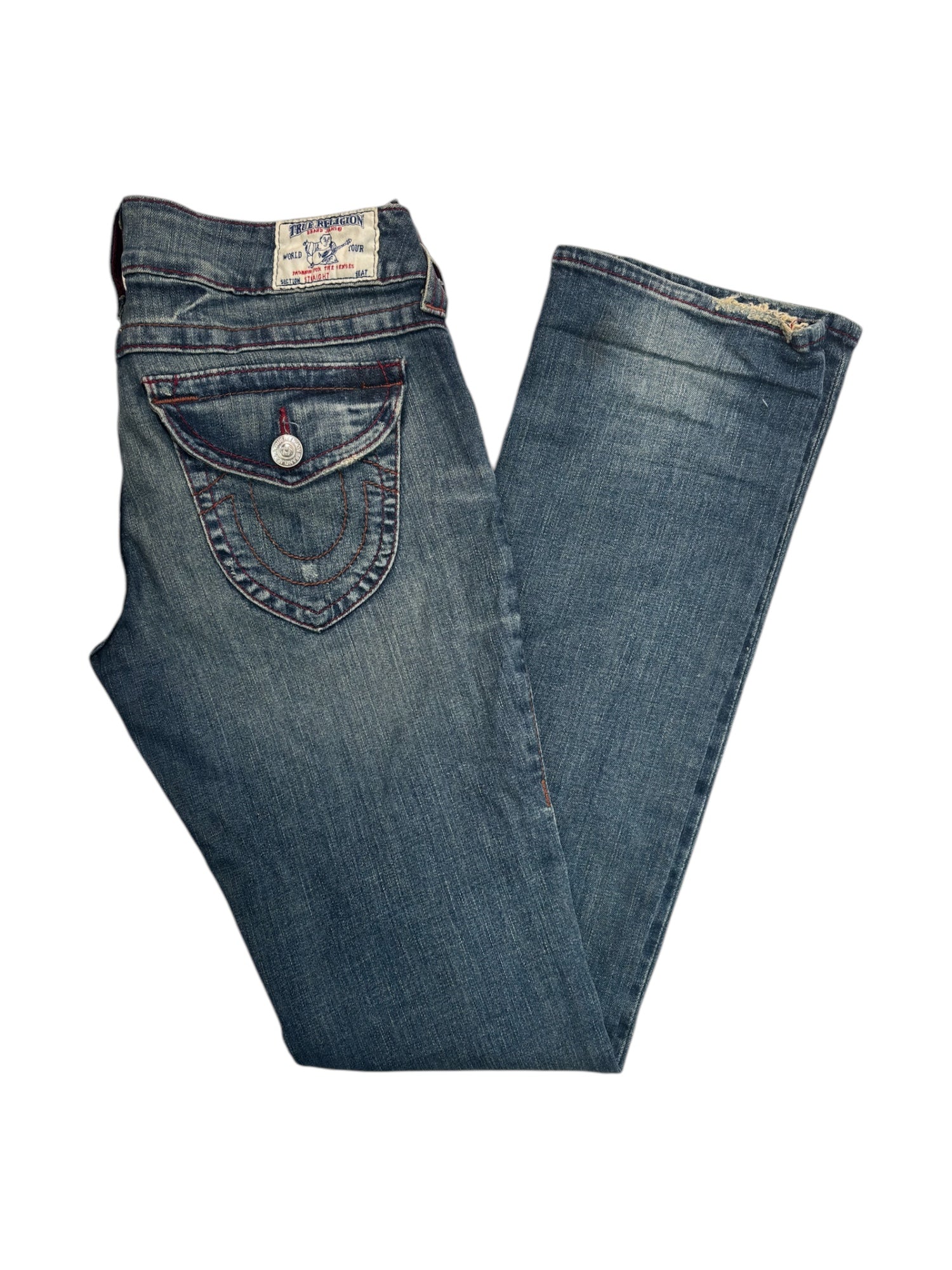 (31) True Religion Straight Leg Jeans