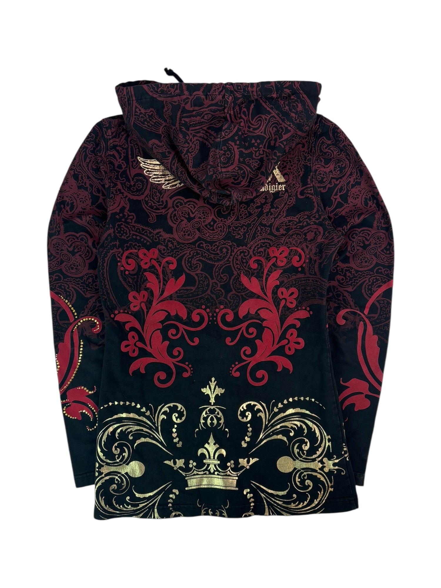 (S) Crystal Rock by Christian Audigier Embellished Hoodie