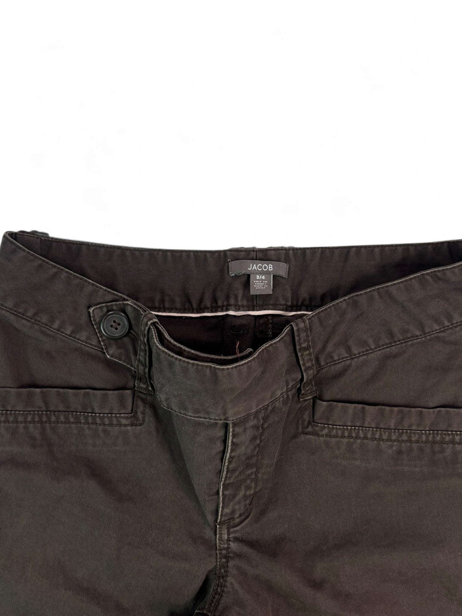 (28) Brown Jacob Low-rise Trousers