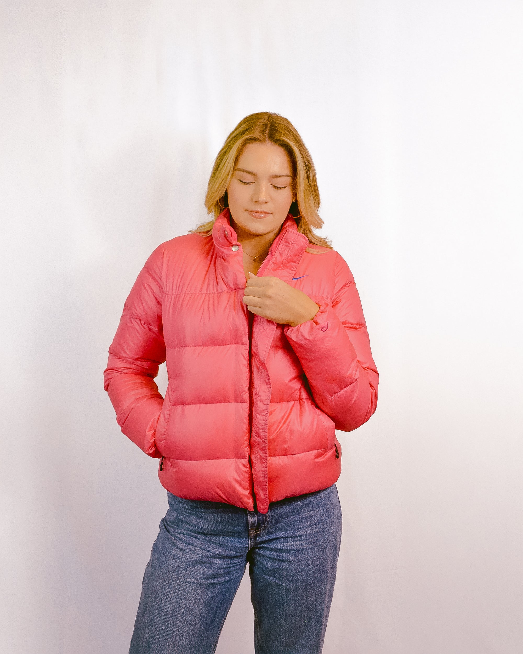 (M) Nike Hot Pink Puffer Jacket