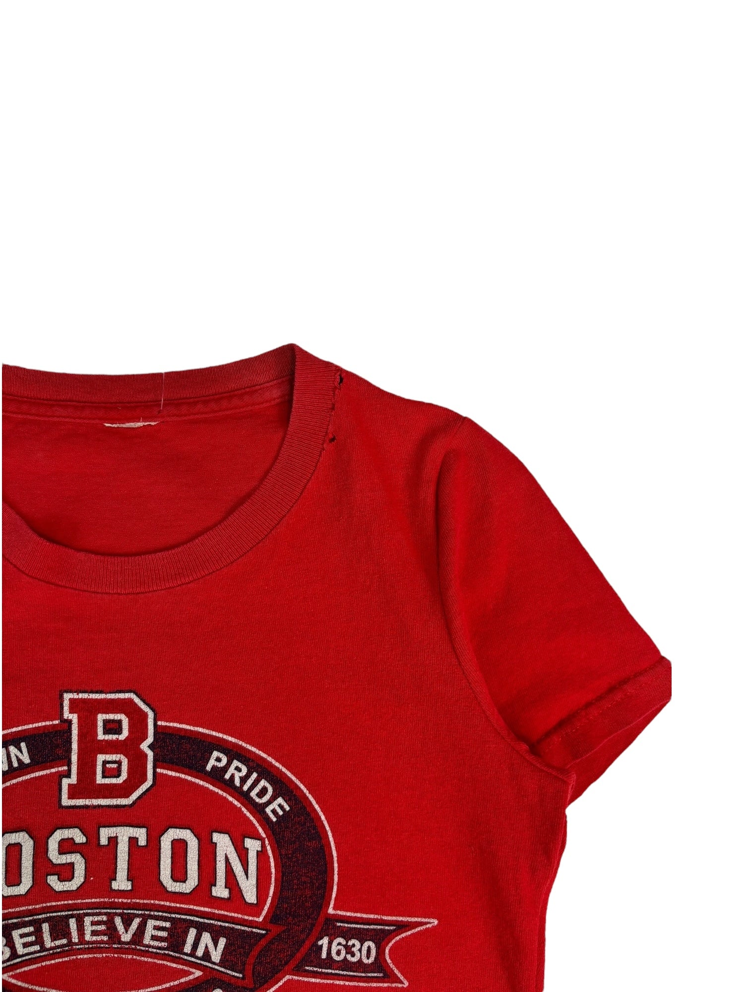 (S) Red Boston Beantown Pride Baby Tee