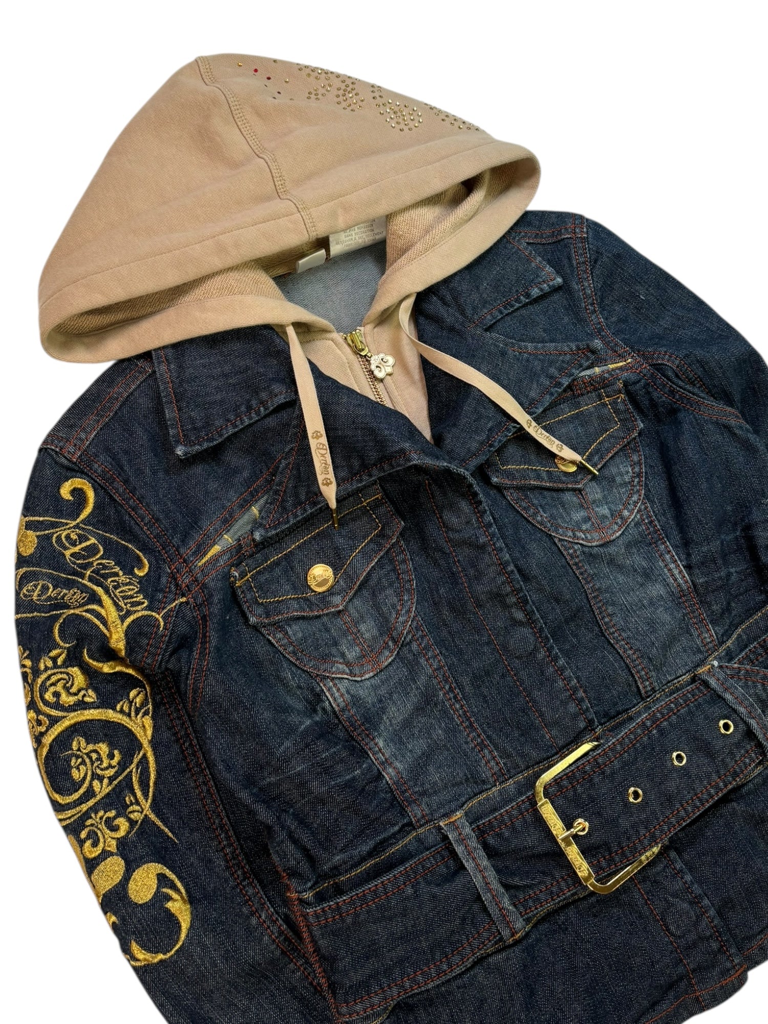 (M) Deréon Embellished Denim Jacket/Hoodie