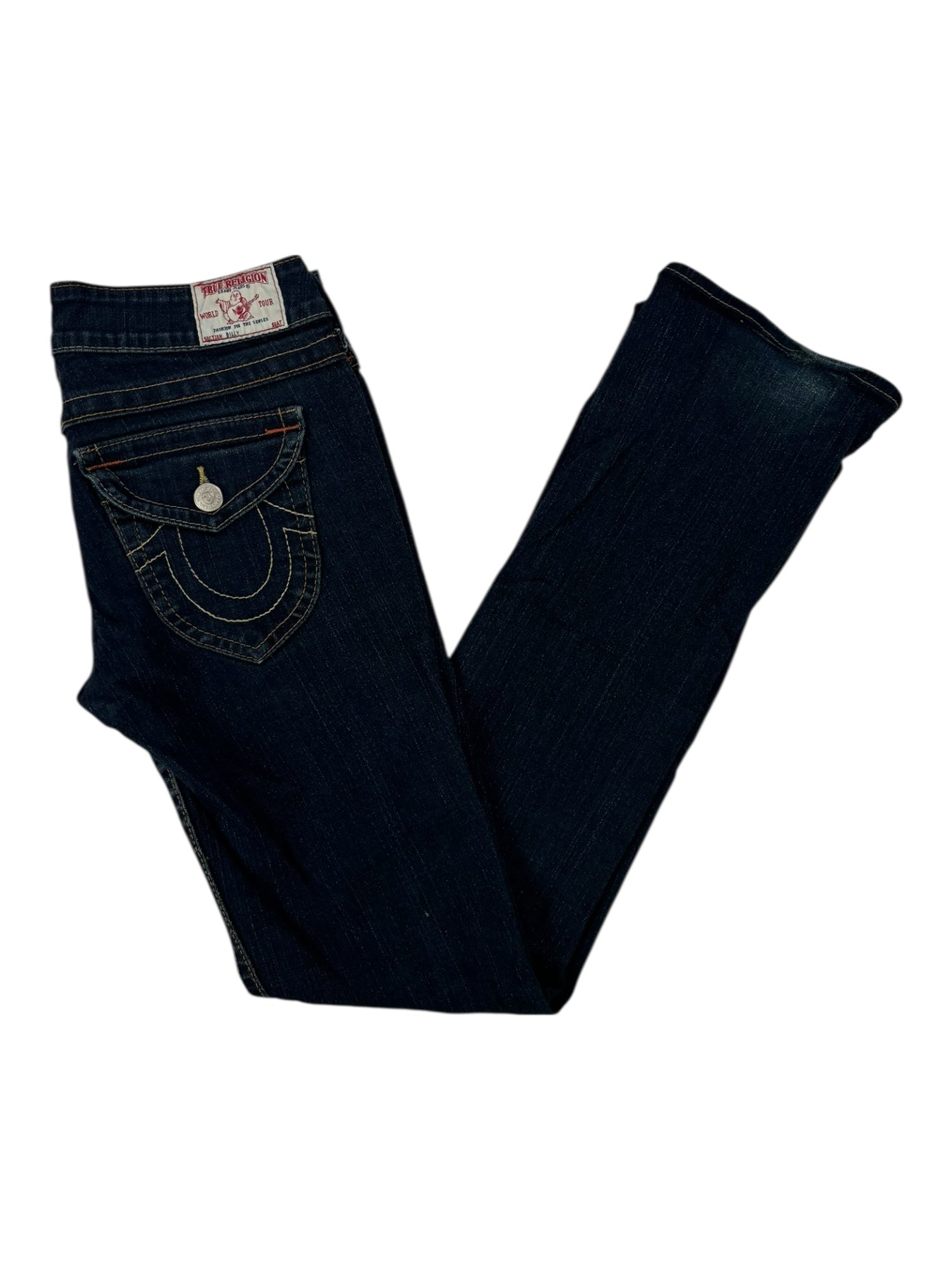 (32) True Religion Low Rise Denim