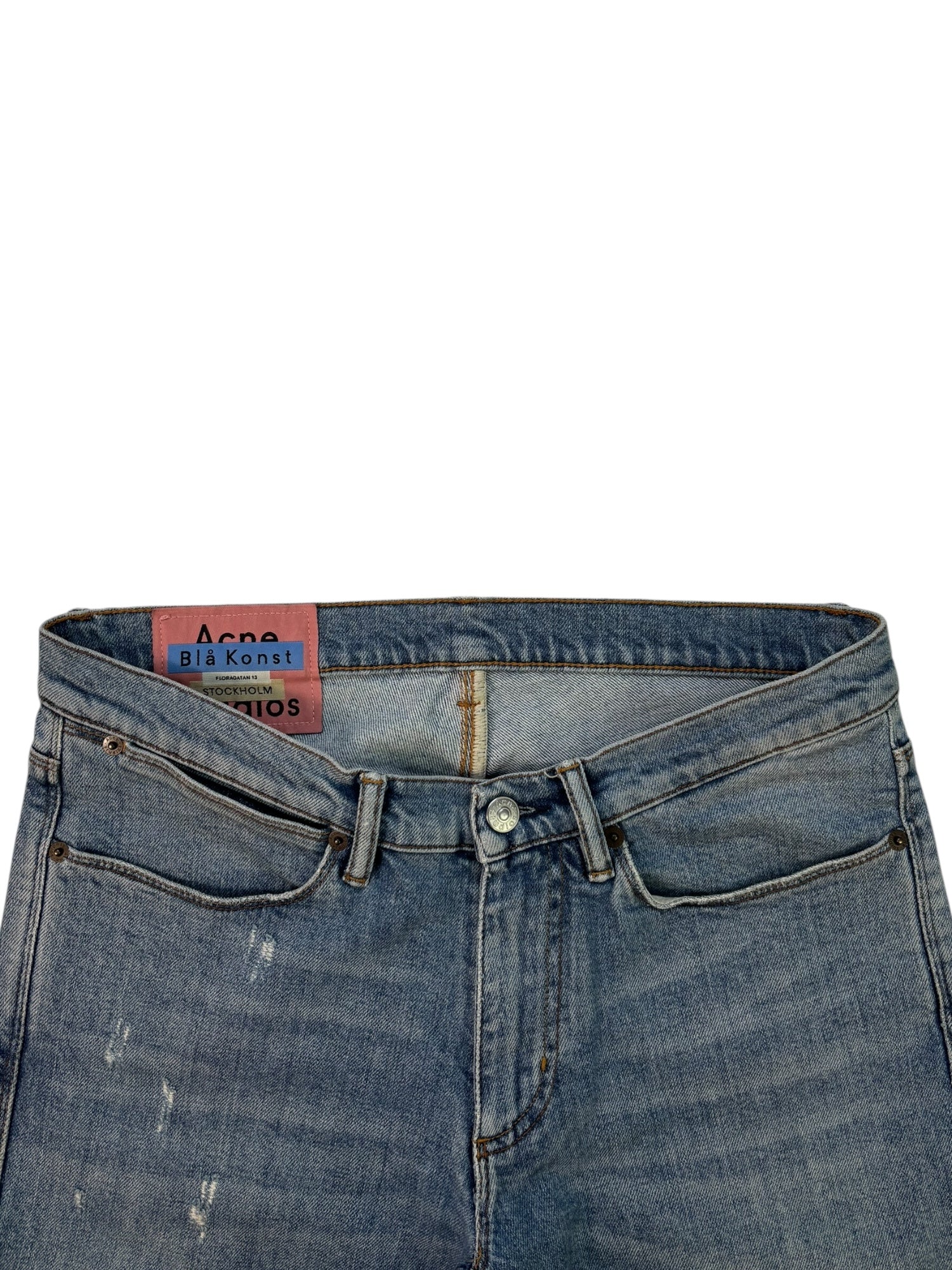 (30) Acne Studio Distressed Straight Leg