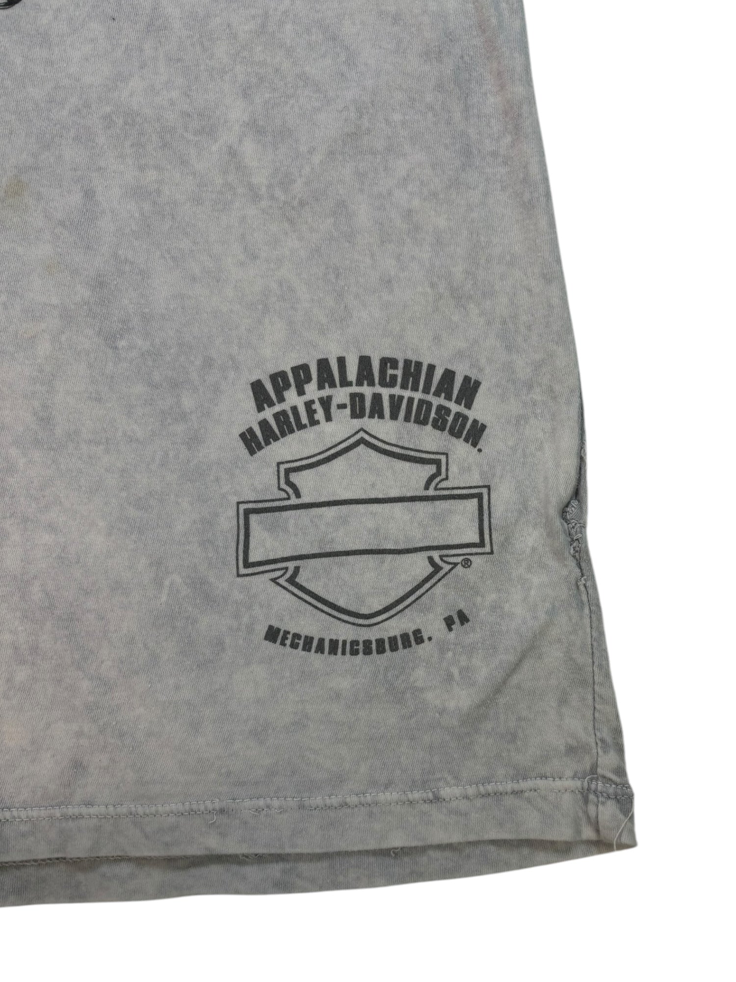 (M) Harley Davidson Embellished Angel Wing Longsleeve