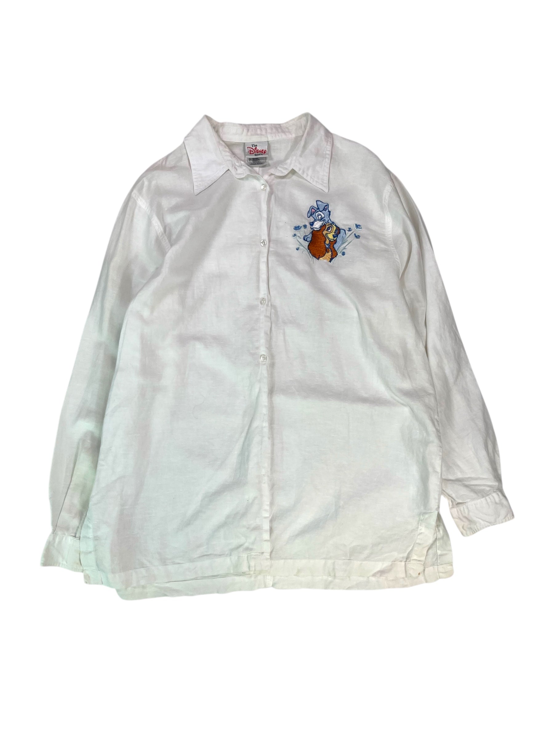 (L) Vintage Lady and Tramp Button-Up