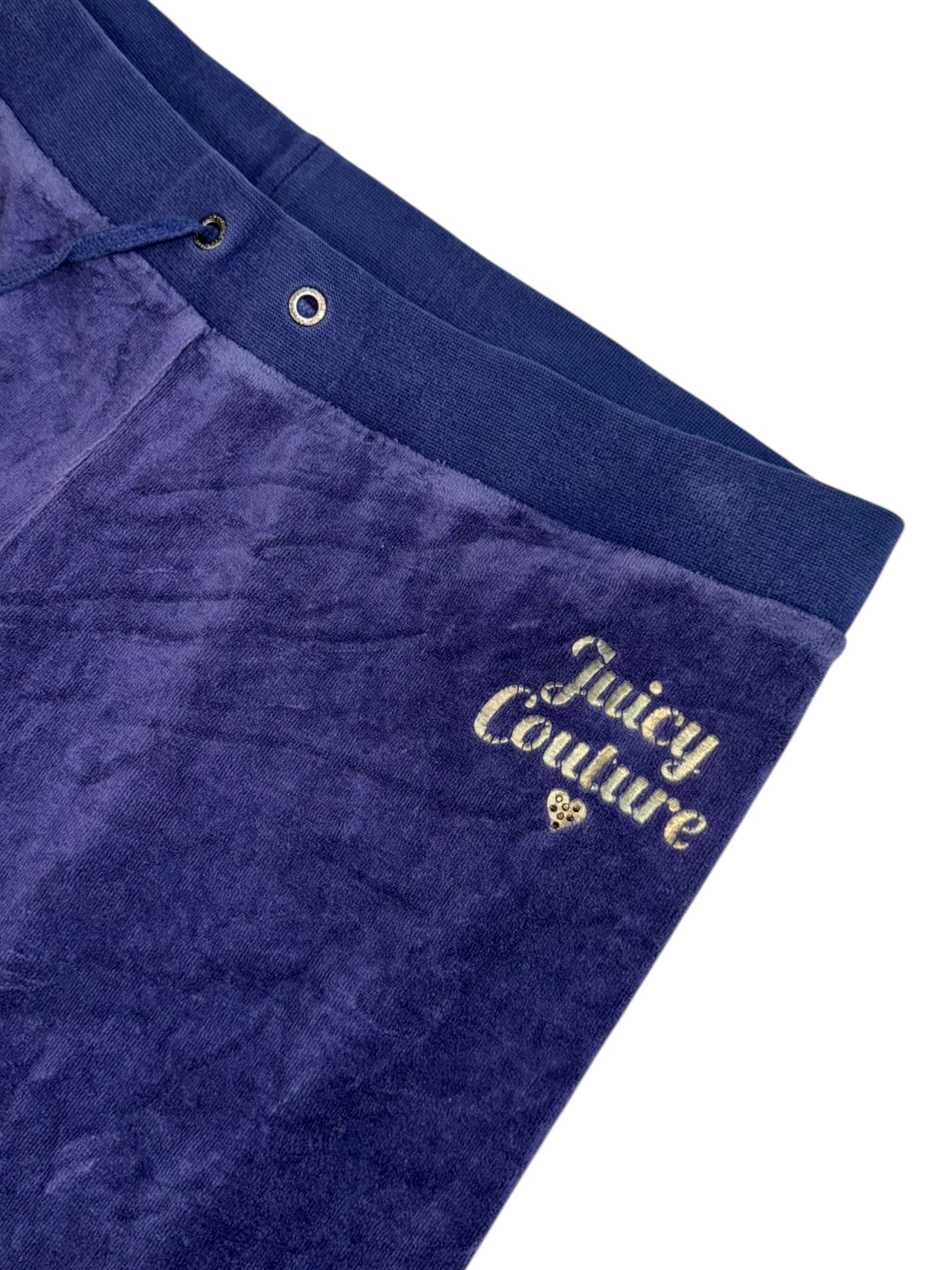 (M) Purple Printed Juicy Couture Velour Pants