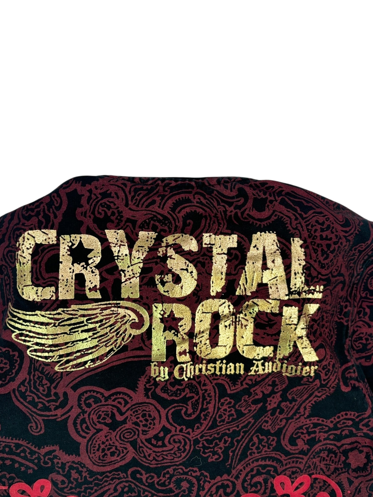 (S) Crystal Rock by Christian Audigier Embellished Hoodie