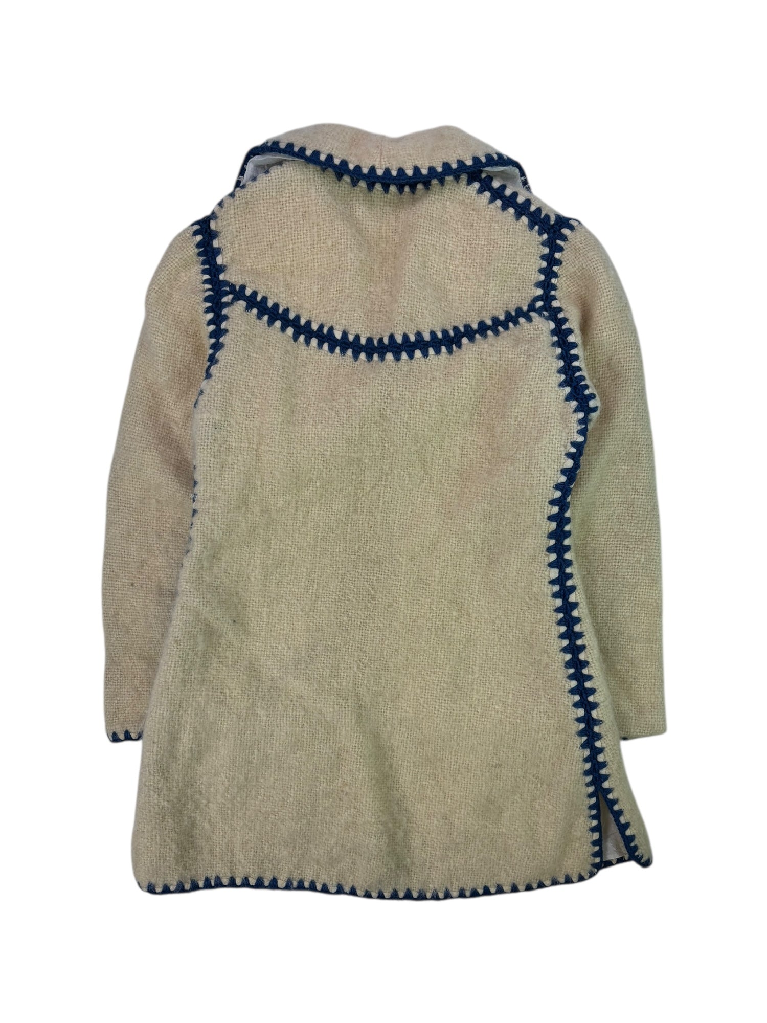 (M) Greece Wool Jacket with Blue Details