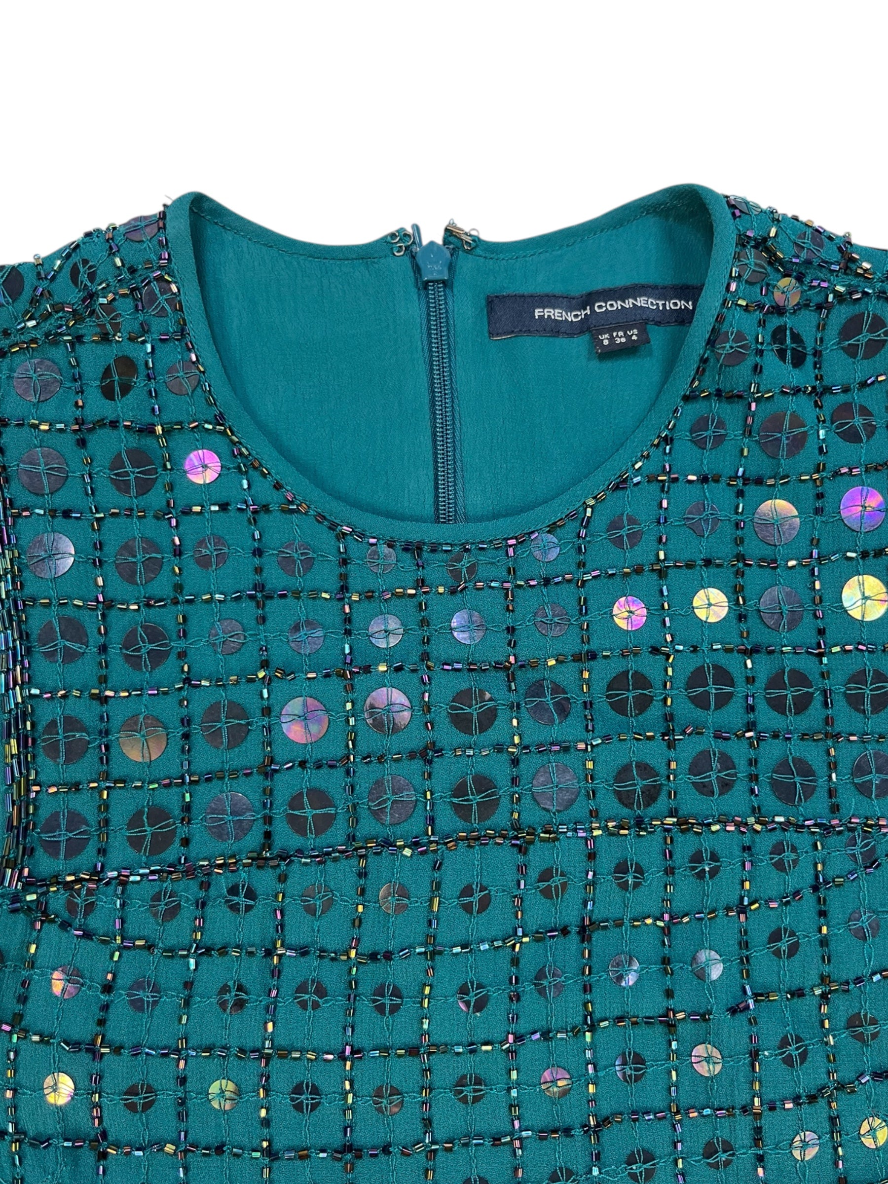 (S) French Connection Beaded Tank