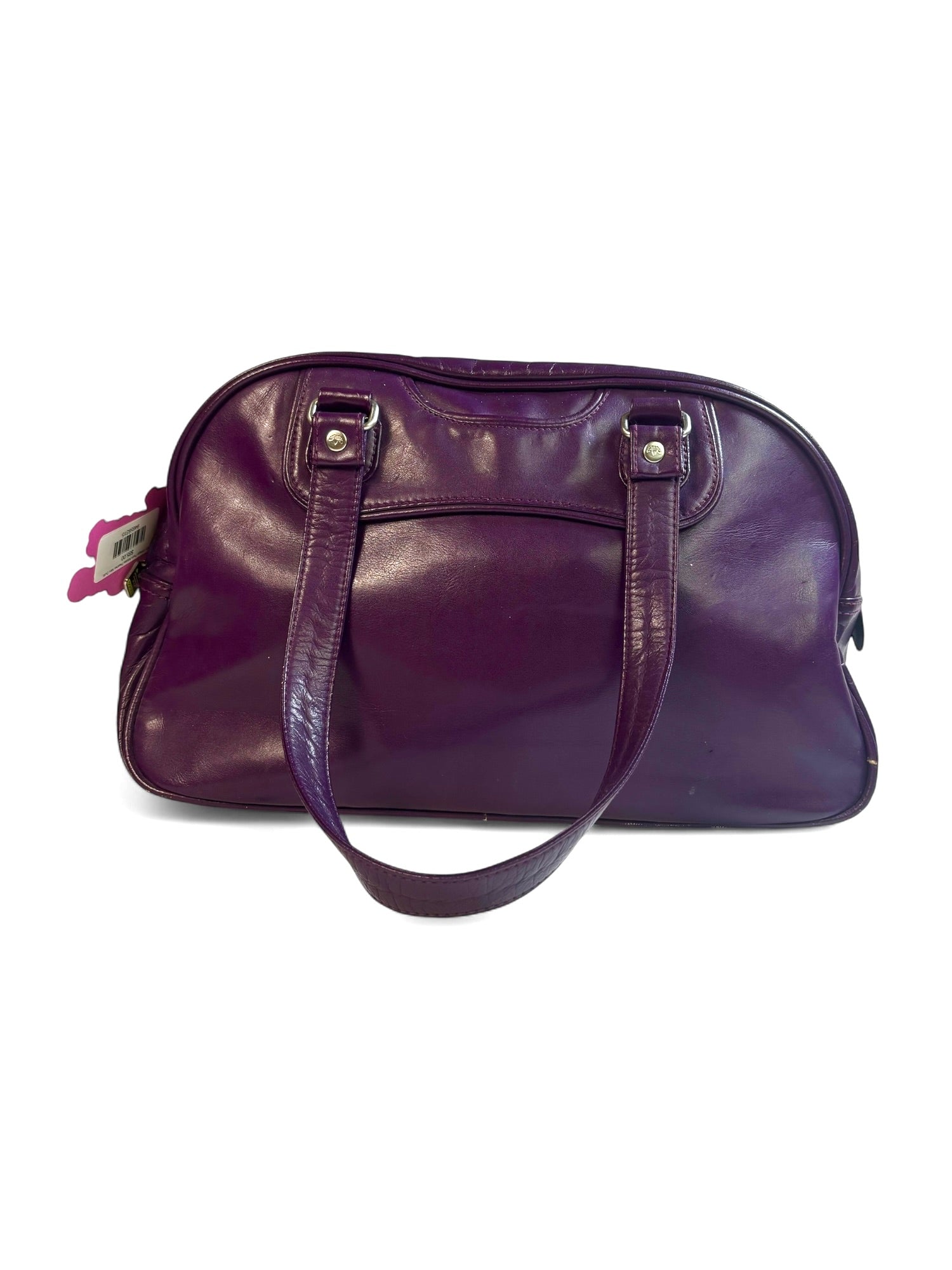 Rare Vintage Plum Adidas Pleather Mini Duffle Bag