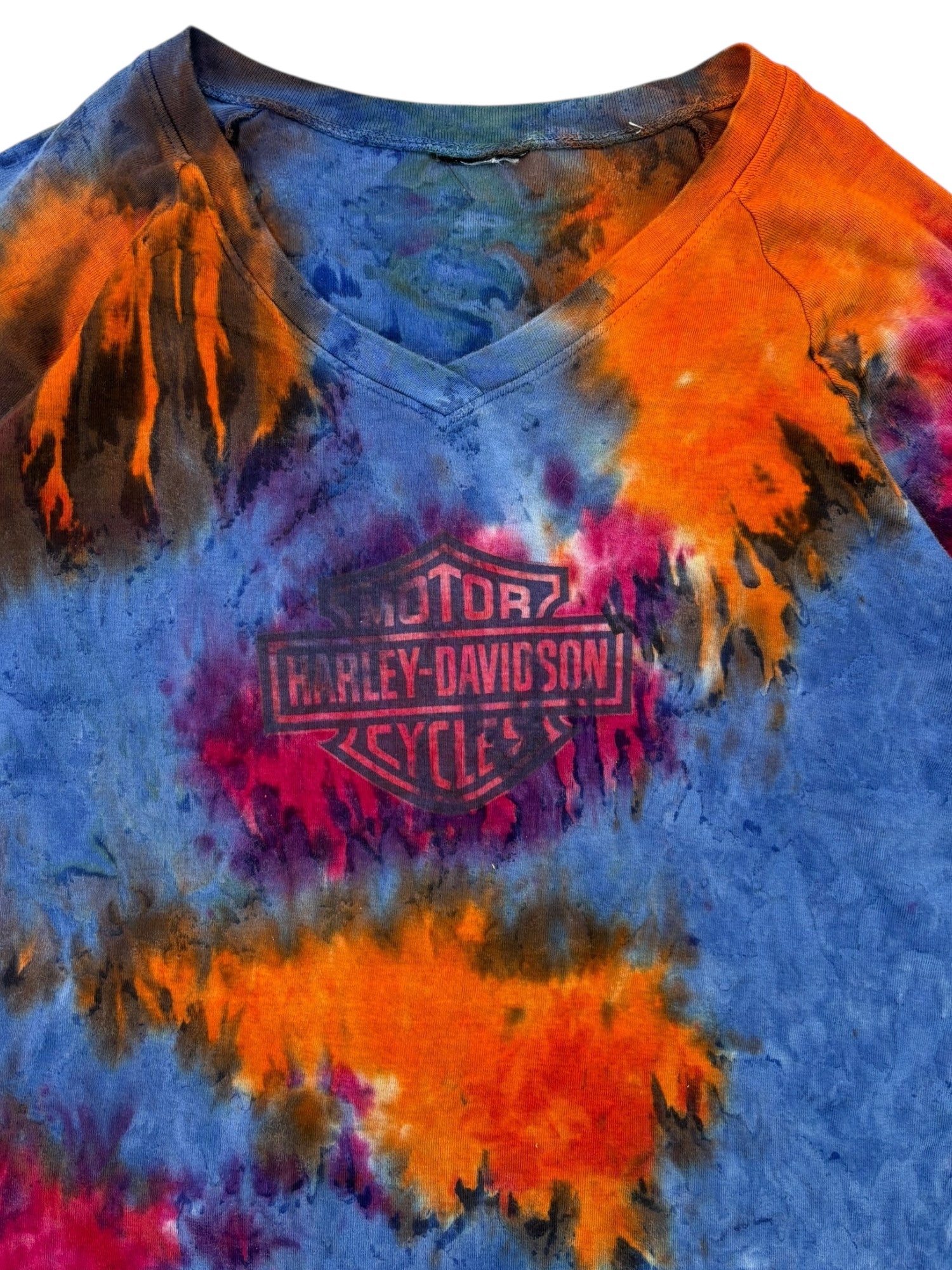 (L) Harley Davidson Tie Dye Long Sleeve