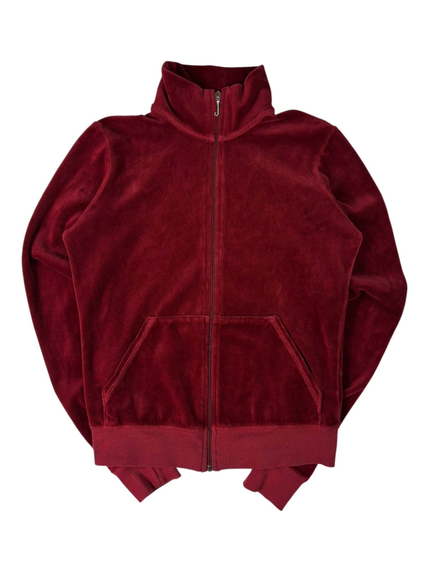 (S) Dark Red Juicy Couture Velour Zip-up
