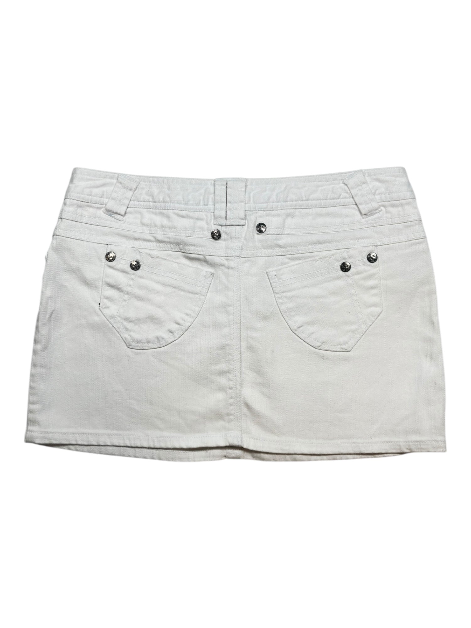 (31) Plastic White Mini Skirt