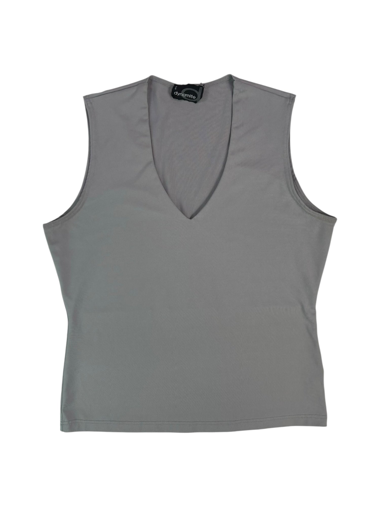 (L) Slate Grey Dynamite V-neck Tank
