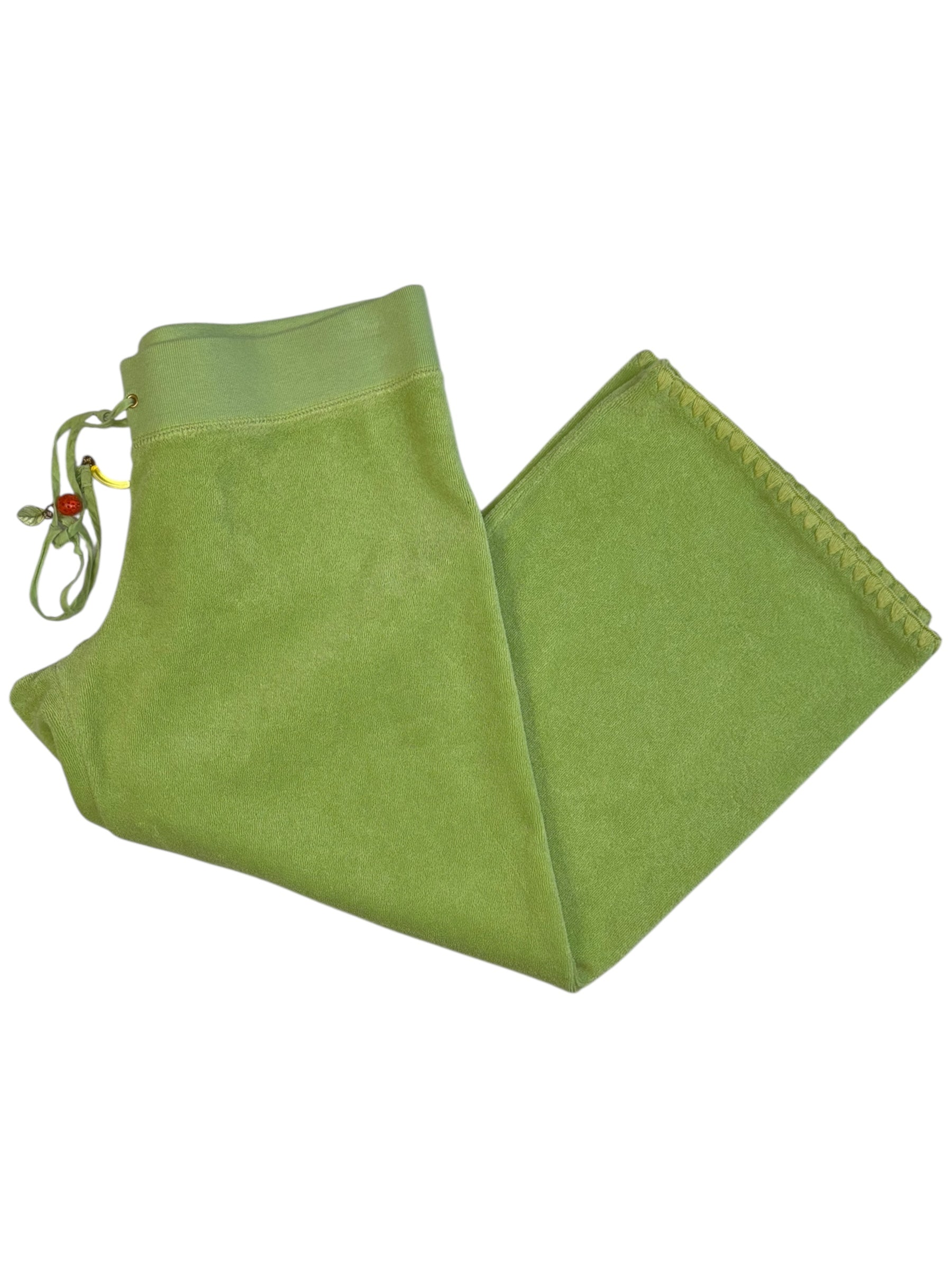 (S) Lime Green 3/4 Juicy Couture Terry Cloth Pants