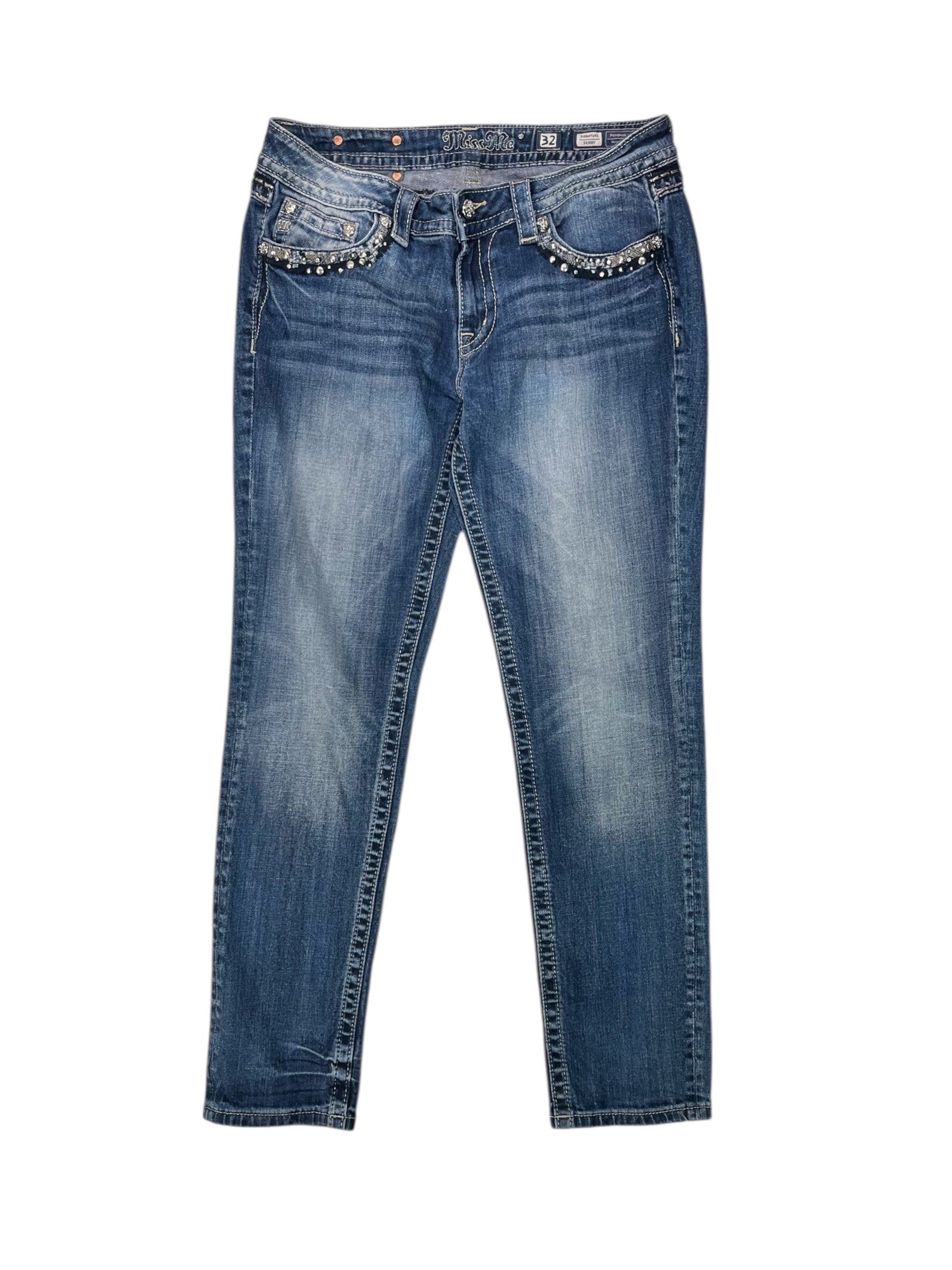 (32) Miss Me Embellished Skinny Denim Jeans